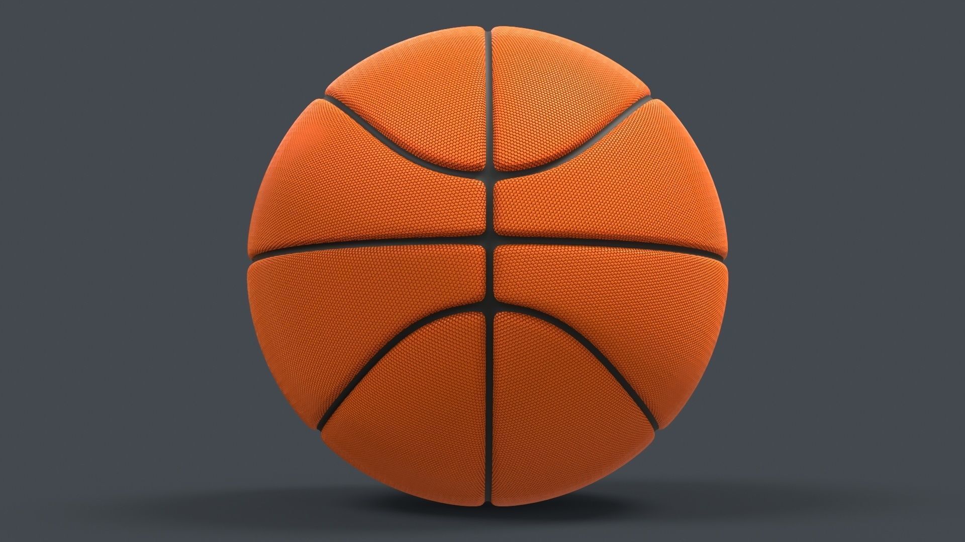 Basket Ball Low-poly 3D model_8