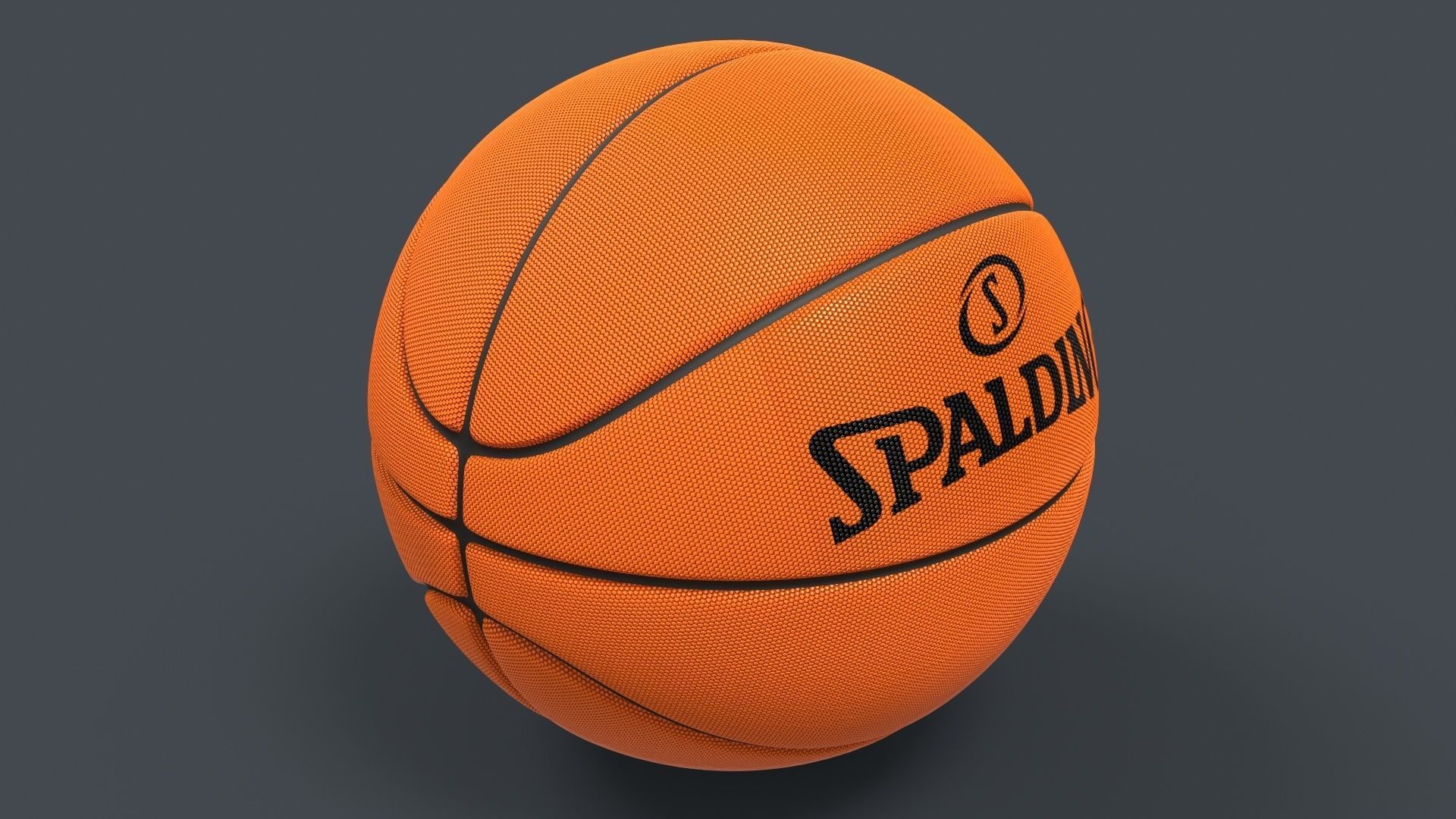 Basket Ball Low-poly 3D model_5