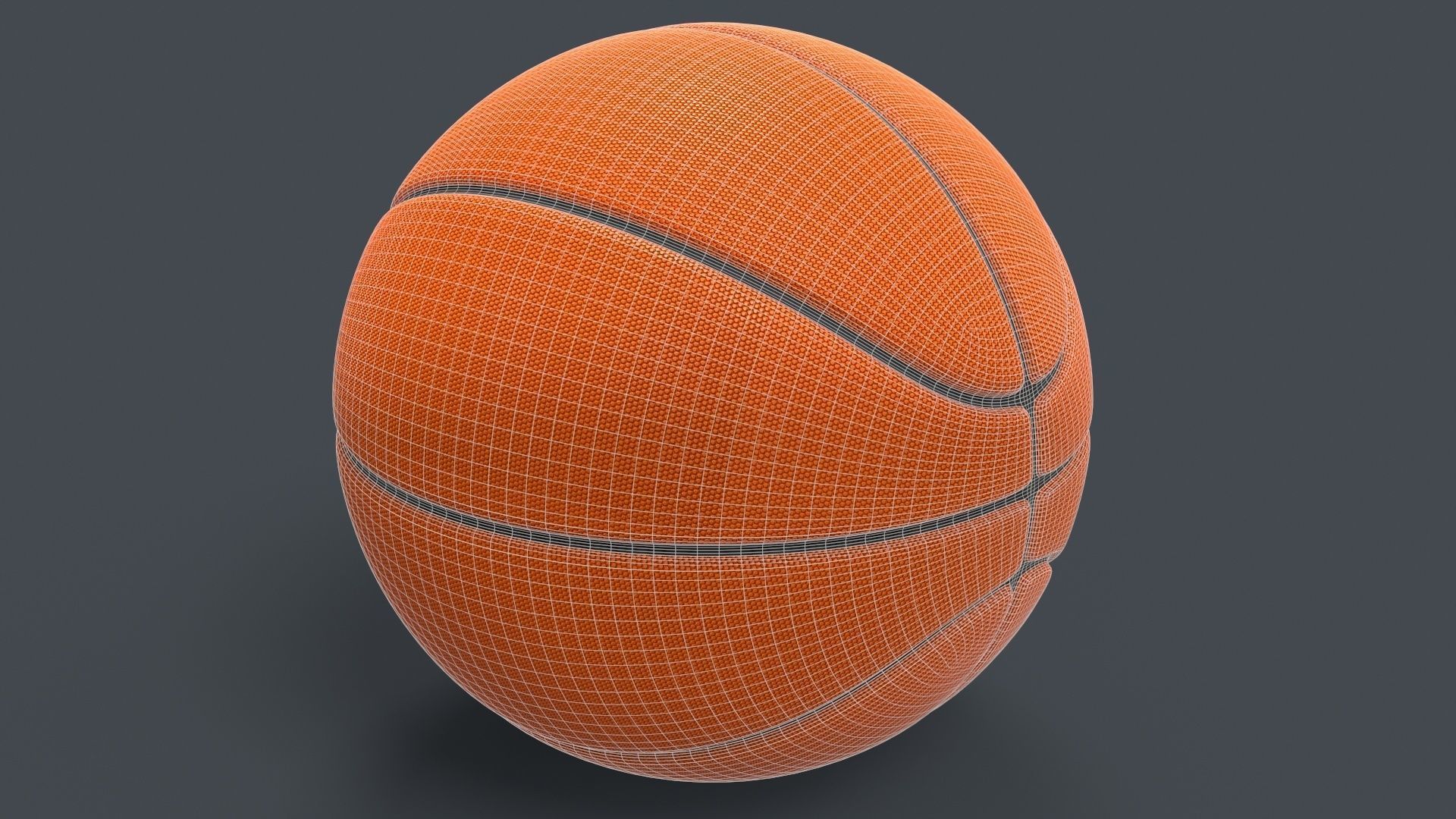 Basket Ball Low-poly 3D model_13