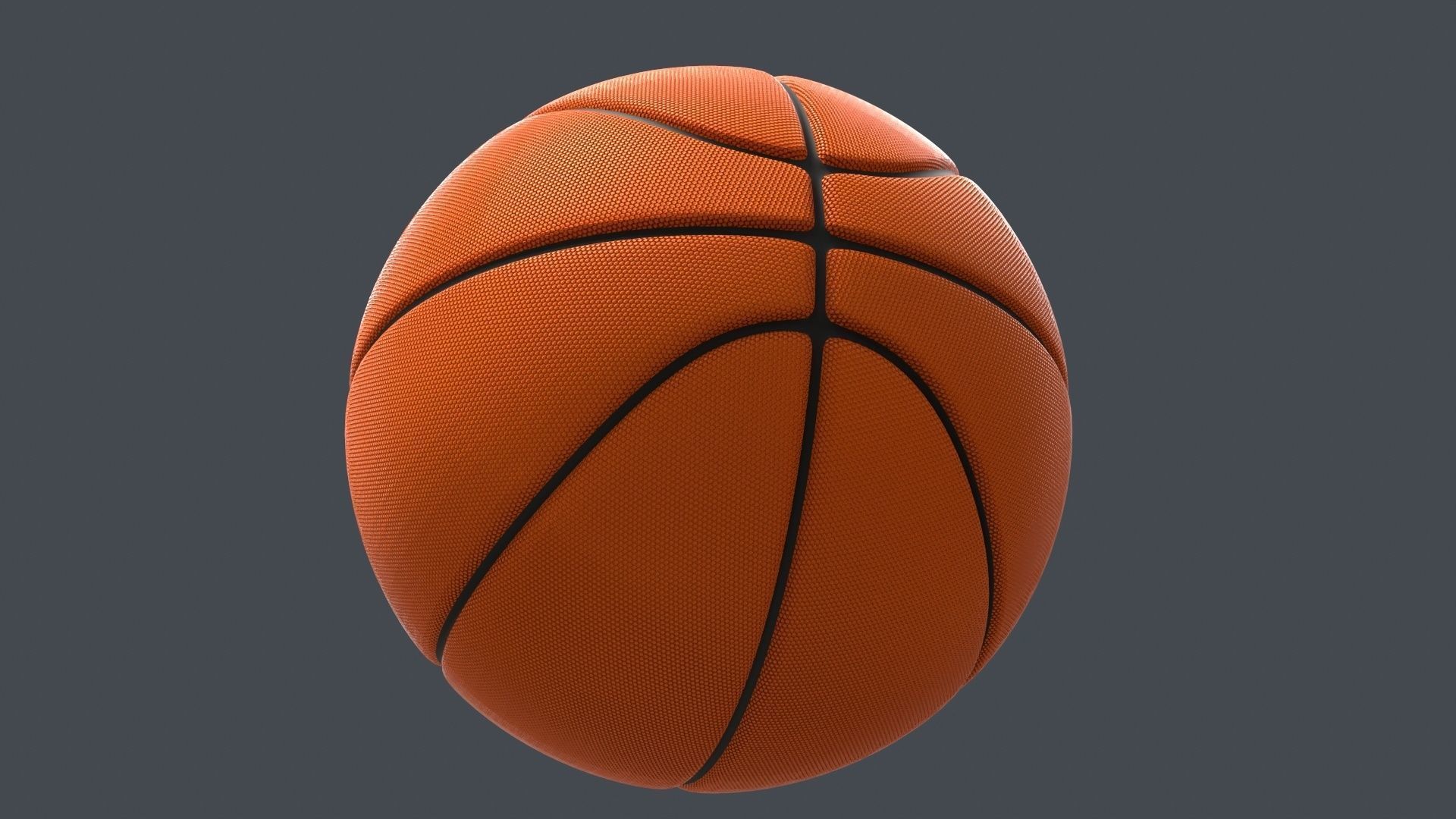 Basket Ball Low-poly 3D model_11