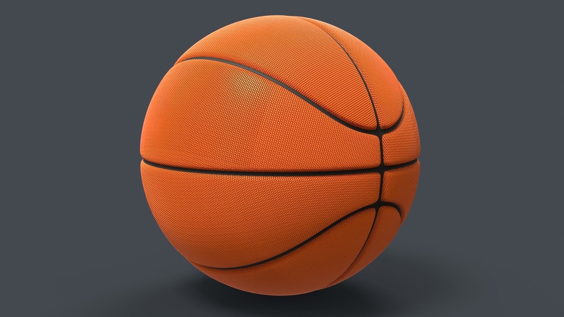 Basket Ball Low-poly 3D model_4