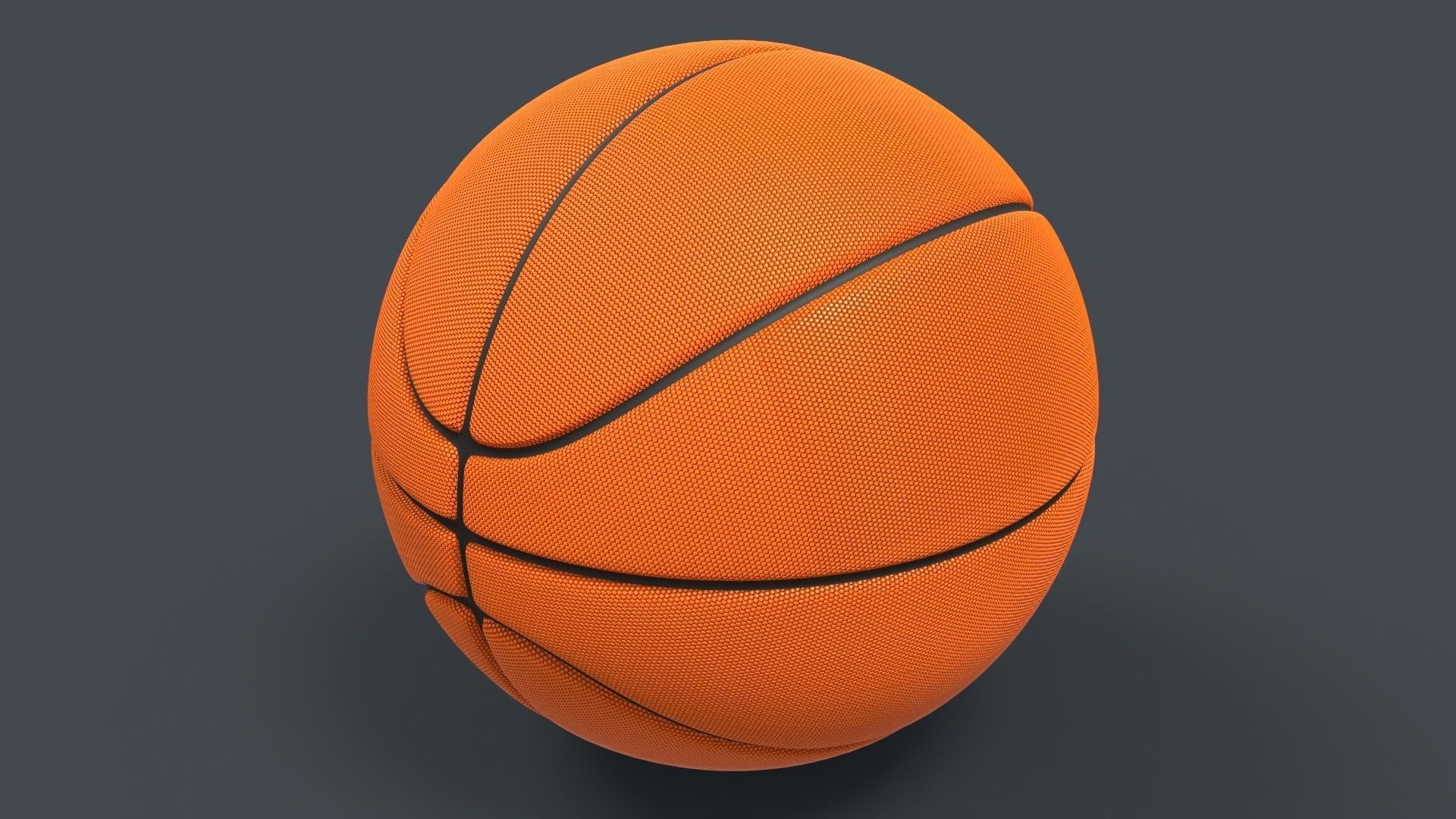 Basket Ball Low-poly 3D model_6