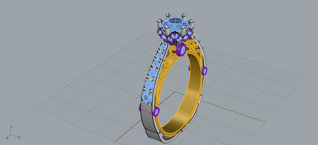 jewelry ring  3D print model_1