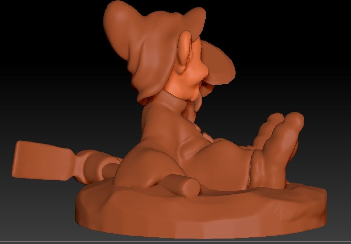 DWARF Dopey  3D print model_3