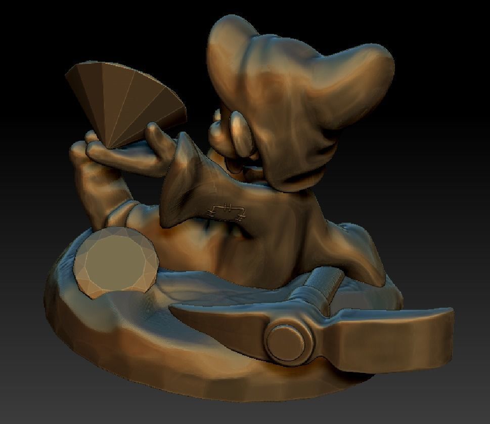 DWARF Dopey  3D print model_6