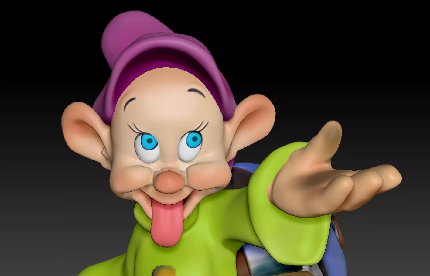 DWARF Dopey  3D print model_0