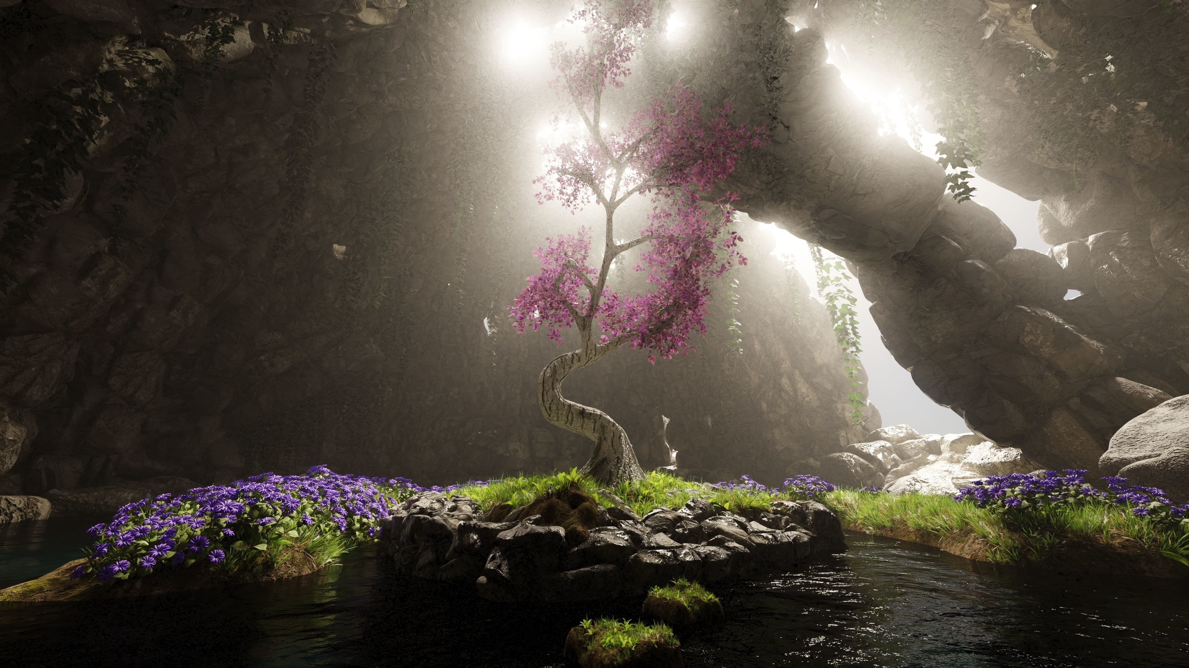 Sacred Tree Scene 3D model_8