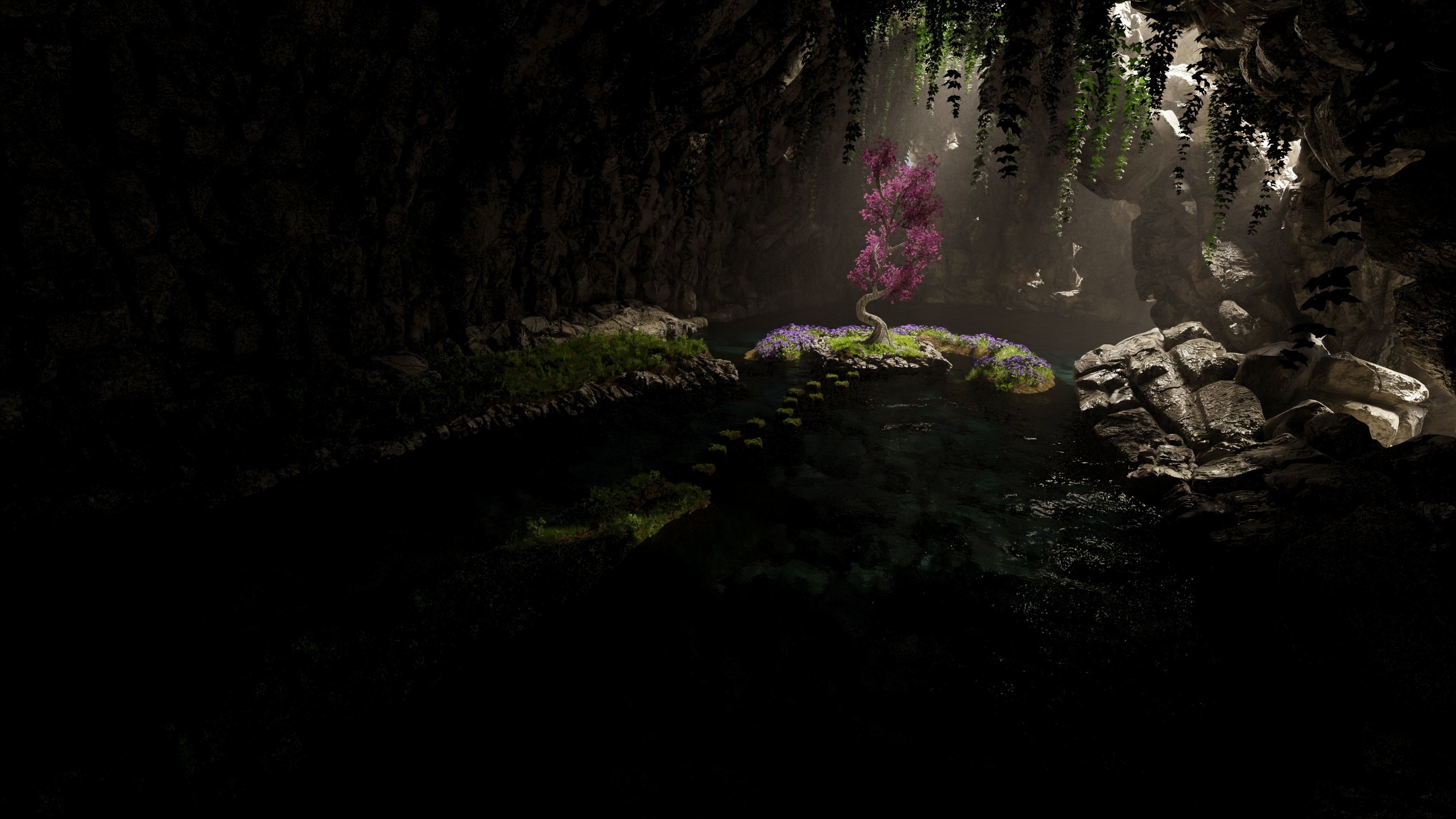 Sacred Tree Scene 3D model_5