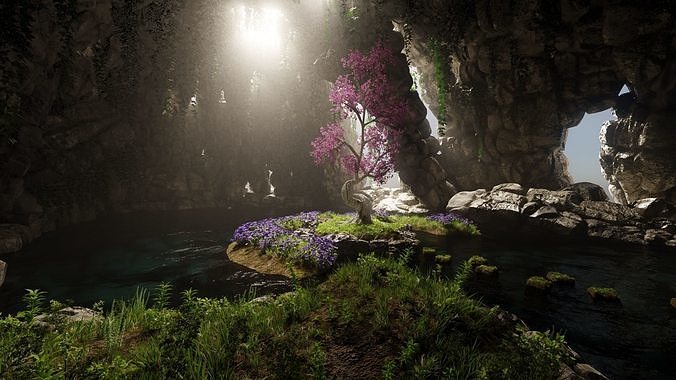 Sacred Tree Scene 3D model 7