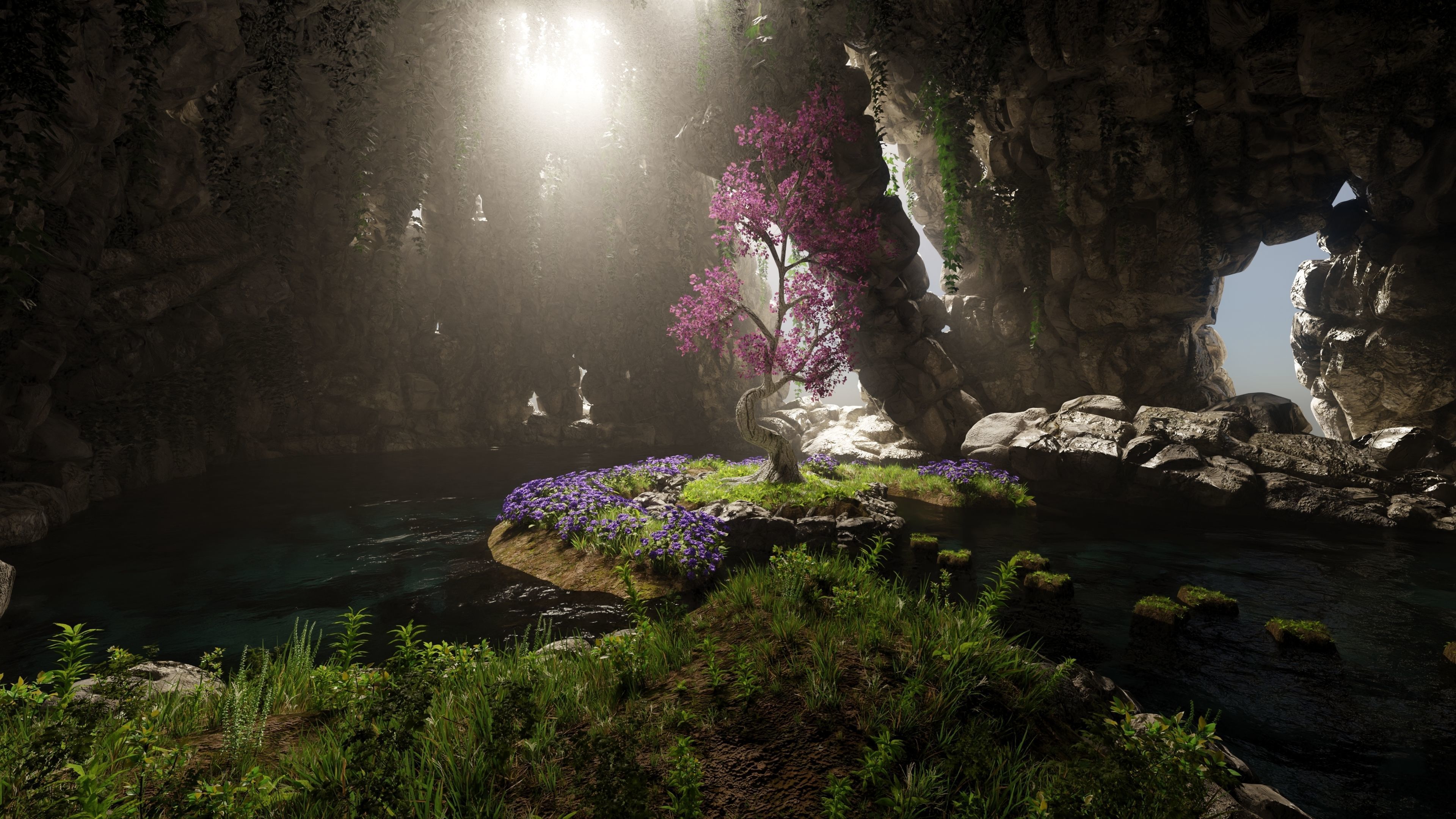 Sacred Tree Scene 3D model_6