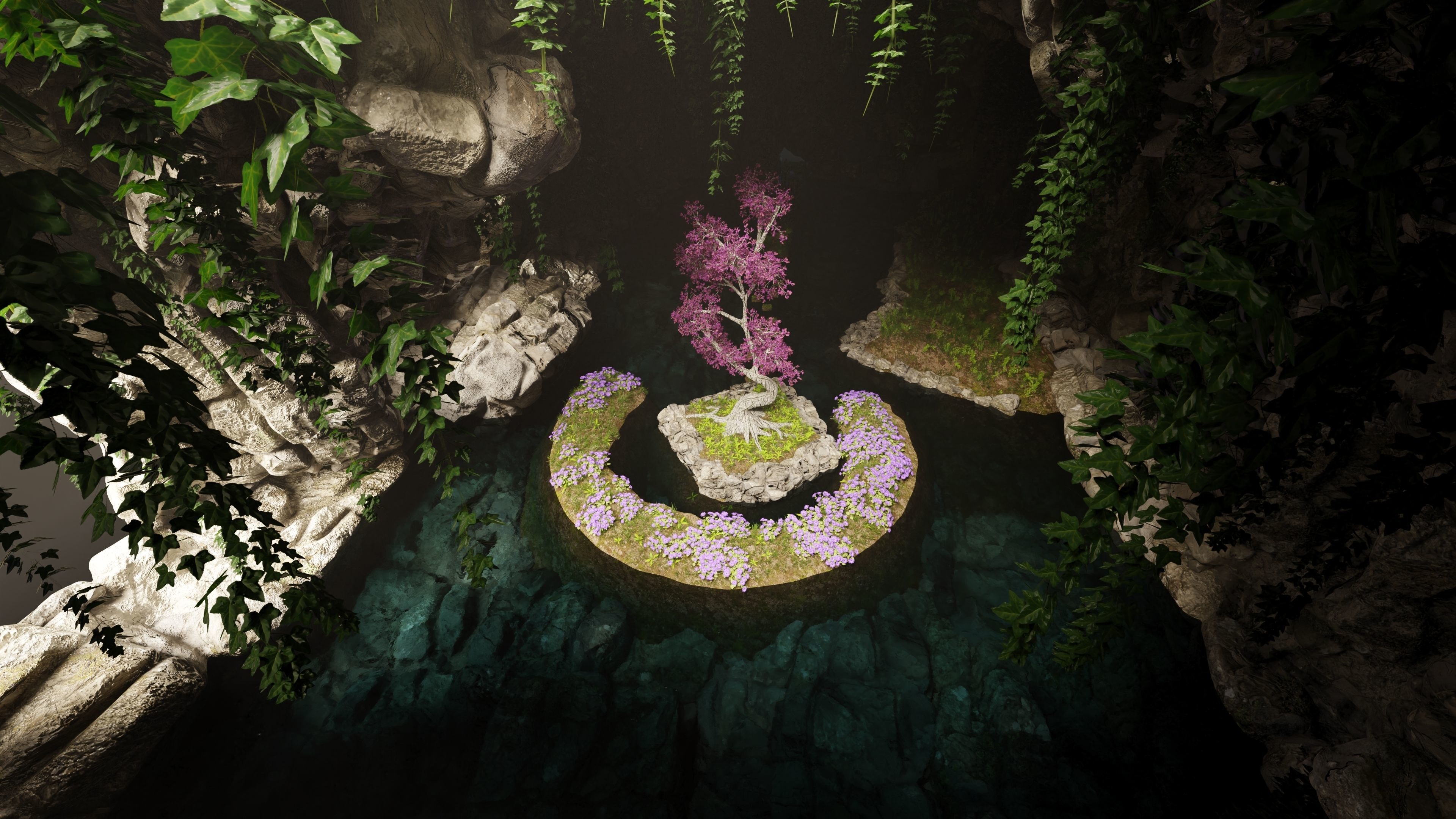 Sacred Tree Scene 3D model_9