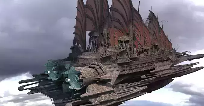 Black Dragon Speeder 3 Airship Queen Airship 1