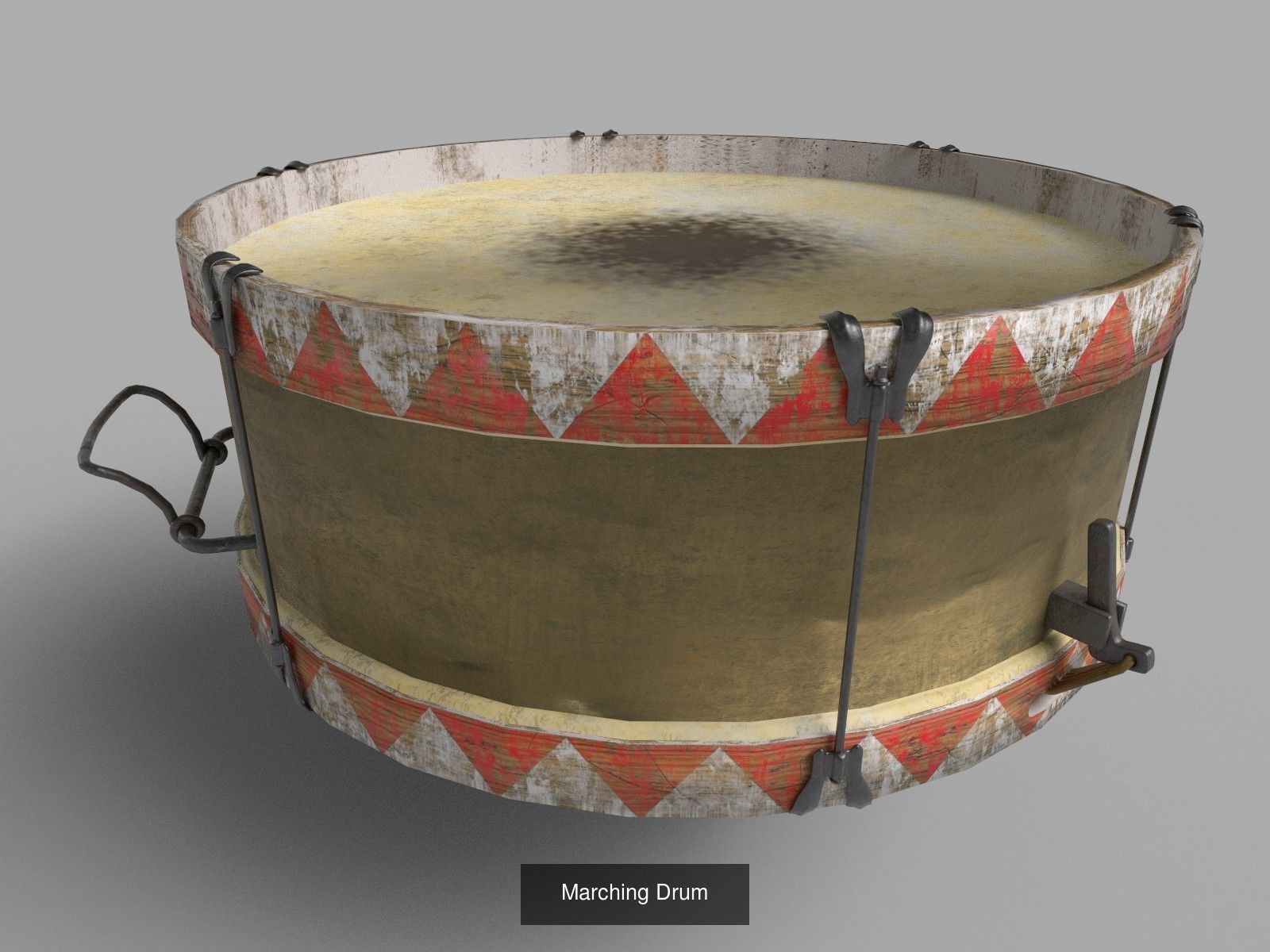 Ancient and ethnic drums 3D Model Collection_4