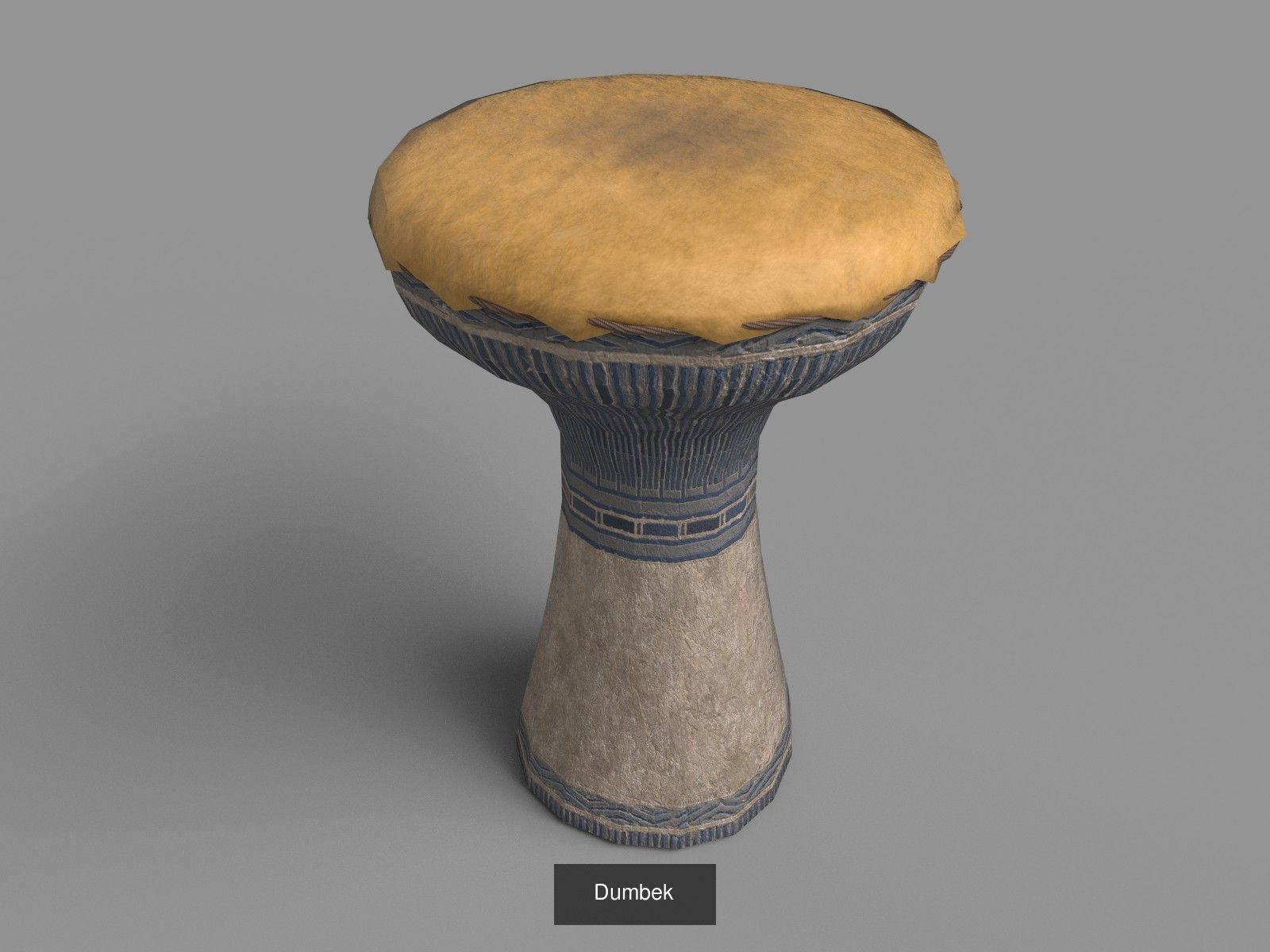 Ancient and ethnic drums 3D Model Collection_6