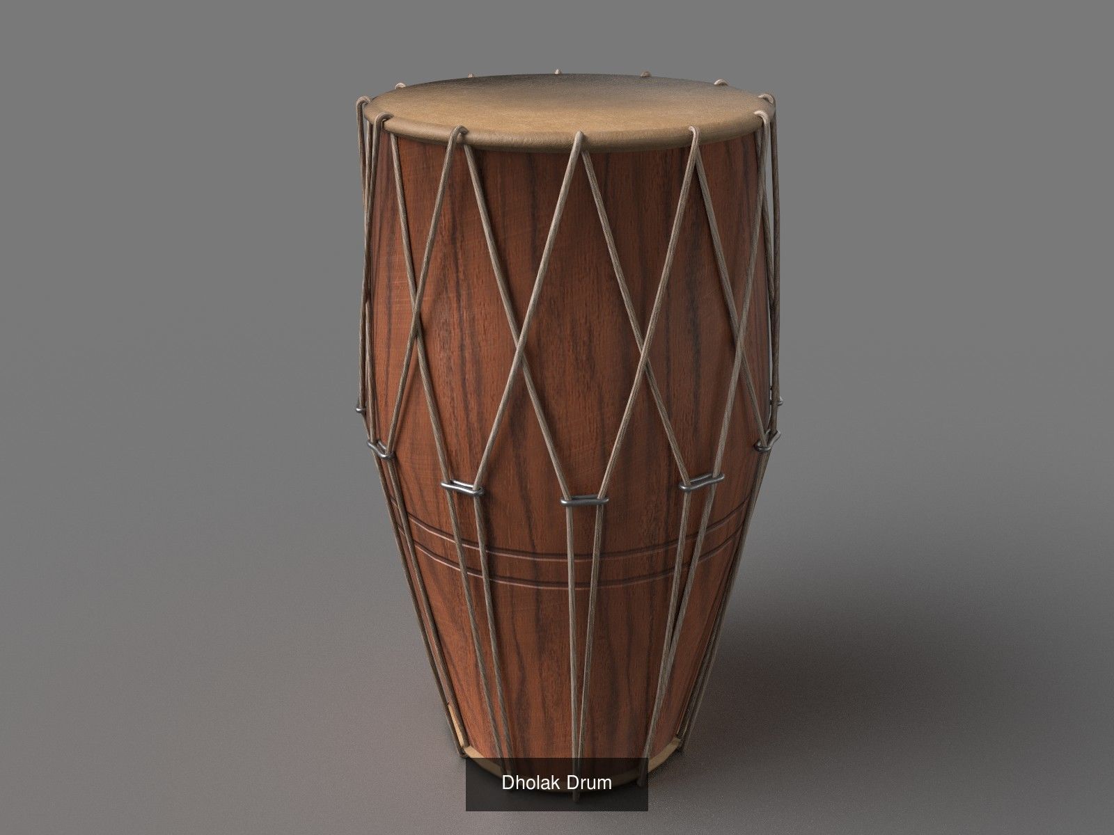 Ancient and ethnic drums 3D Model Collection_2