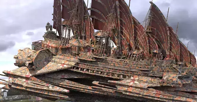 Red Dragon Speeder Airship