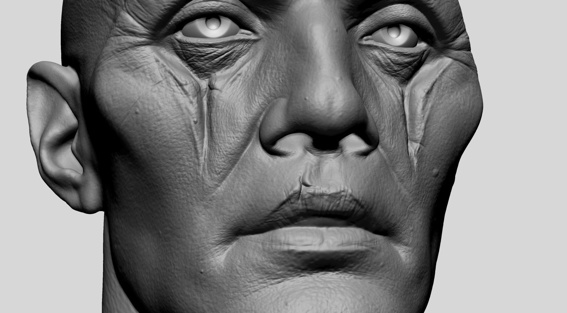 Creature Head F 3D model_11