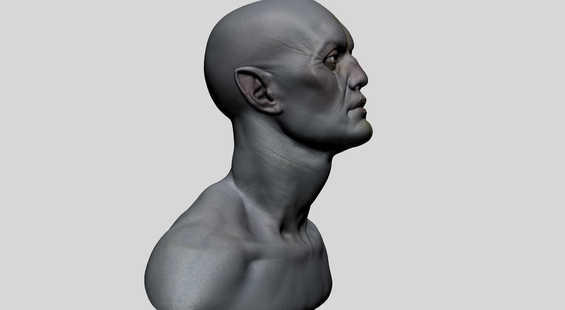 Creature Head F 3D model_2