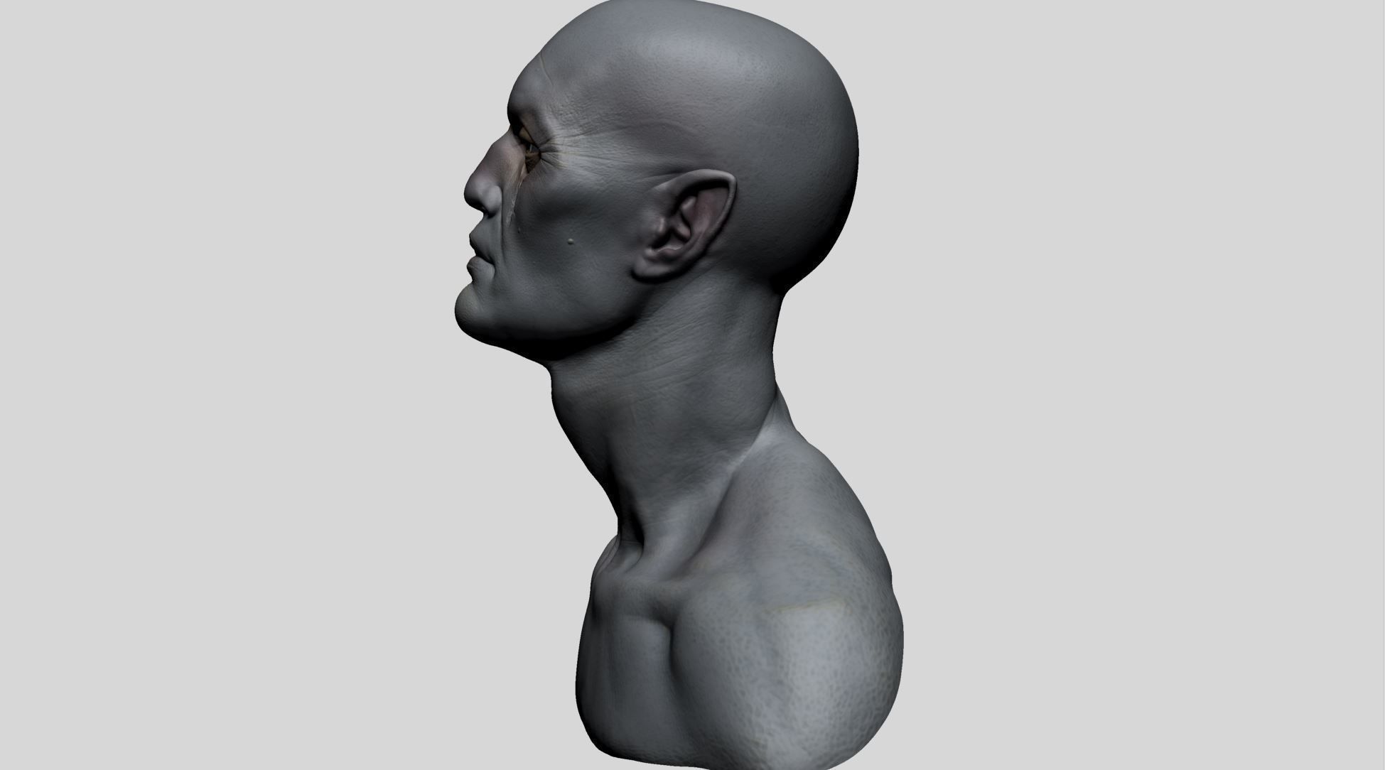 Creature Head F 3D model_5