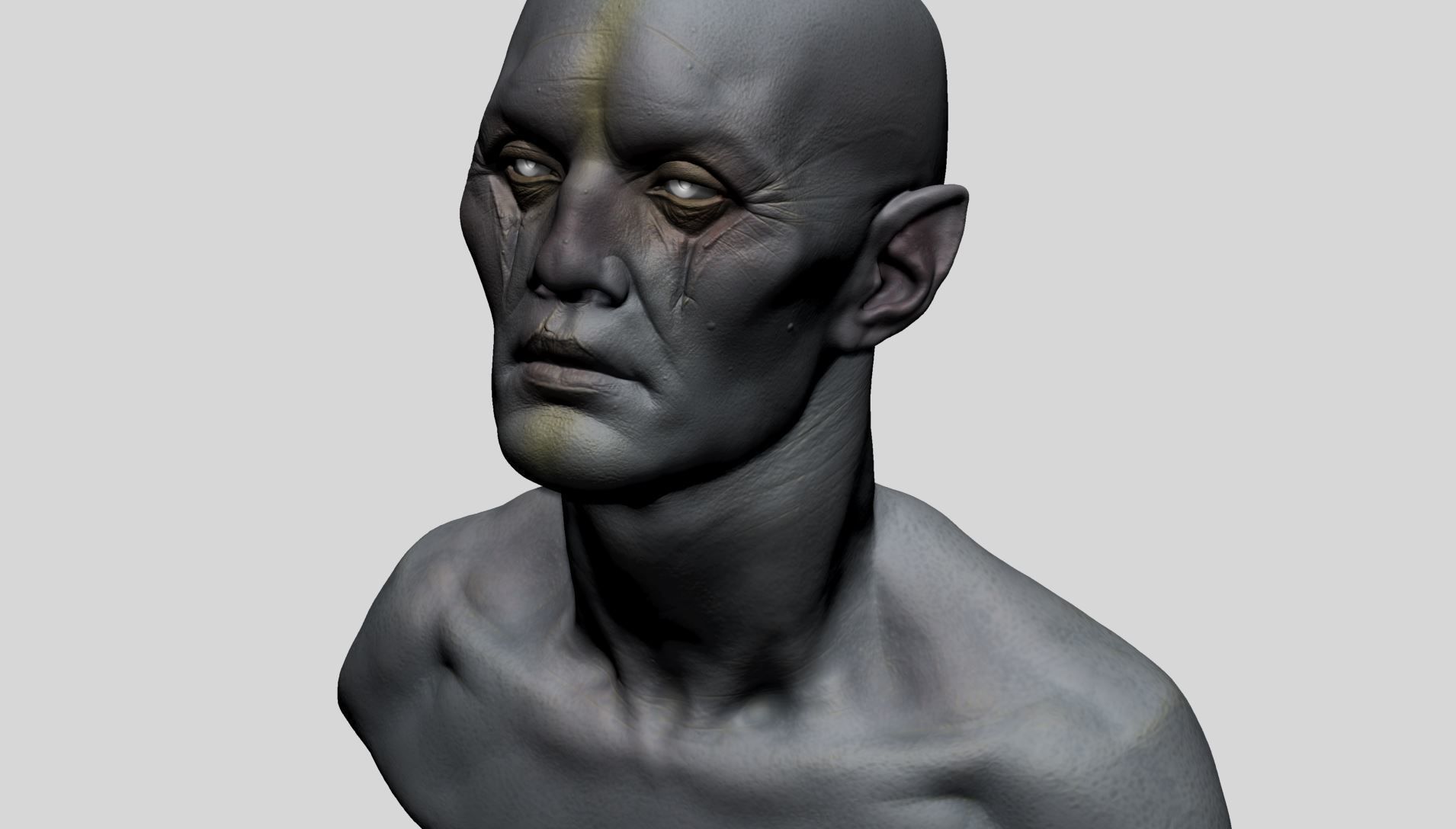 Creature Head F 3D model_6