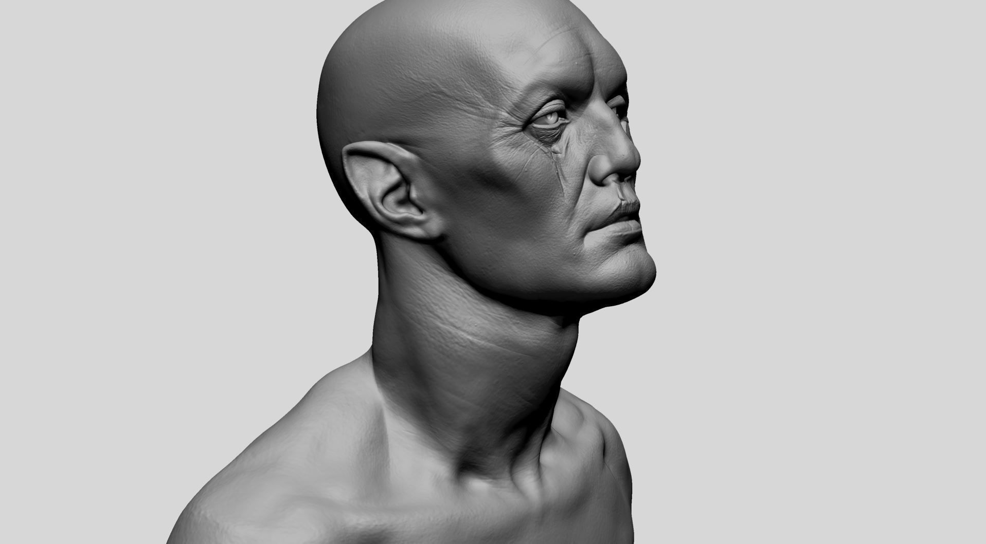 Creature Head F 3D model_8