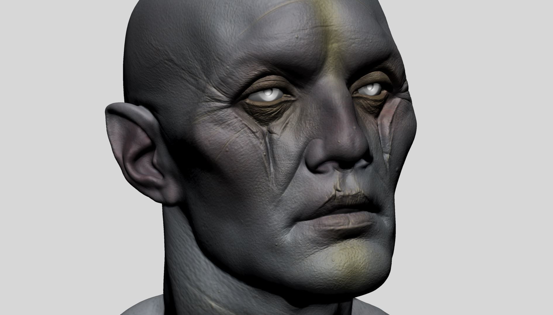 Creature Head F 3D model_7