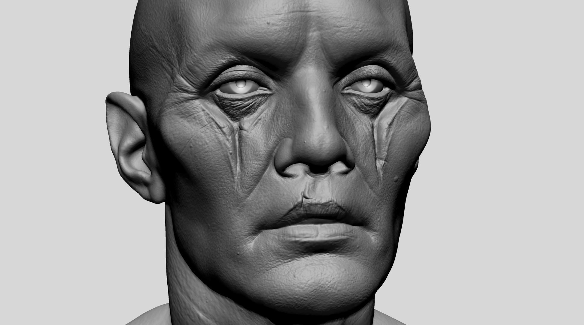 Creature Head F 3D model_9