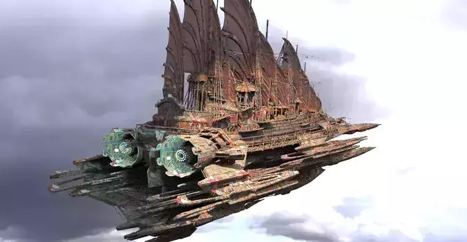 Dragon Speeder Airship Ornate