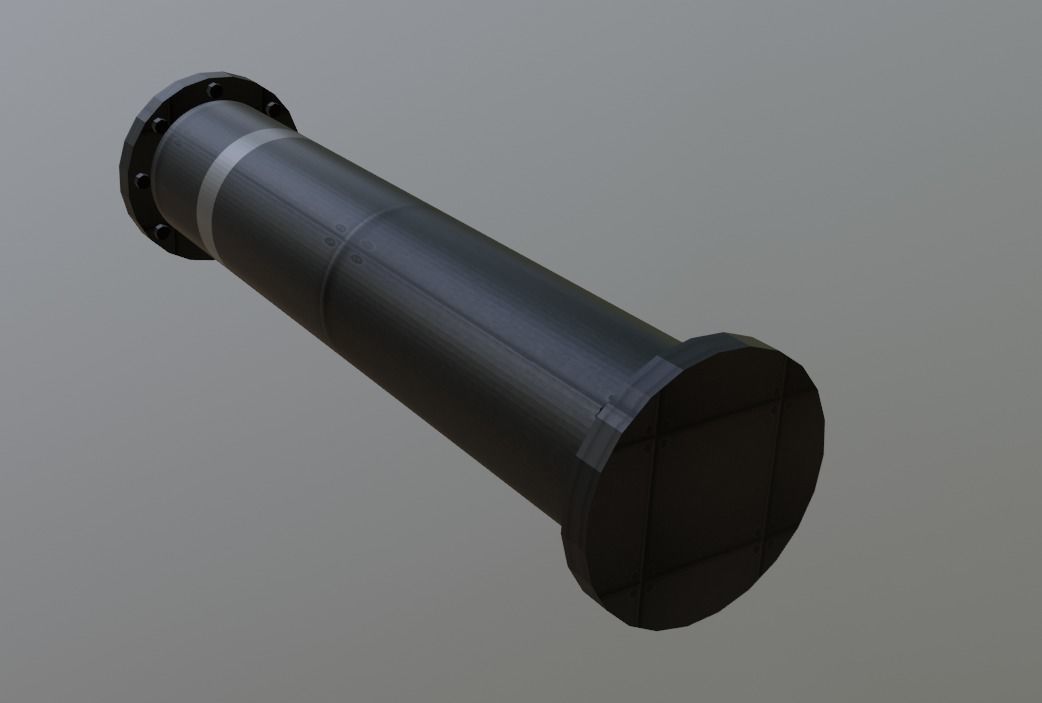 Pipe Sci-Fi 3D model_1