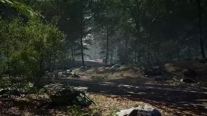 MAE Oak Forest - UE4 and UE5 Low-poly 3D model