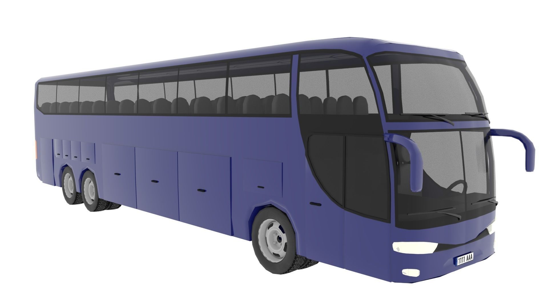 Vehicles pack Low-poly 3D model_8