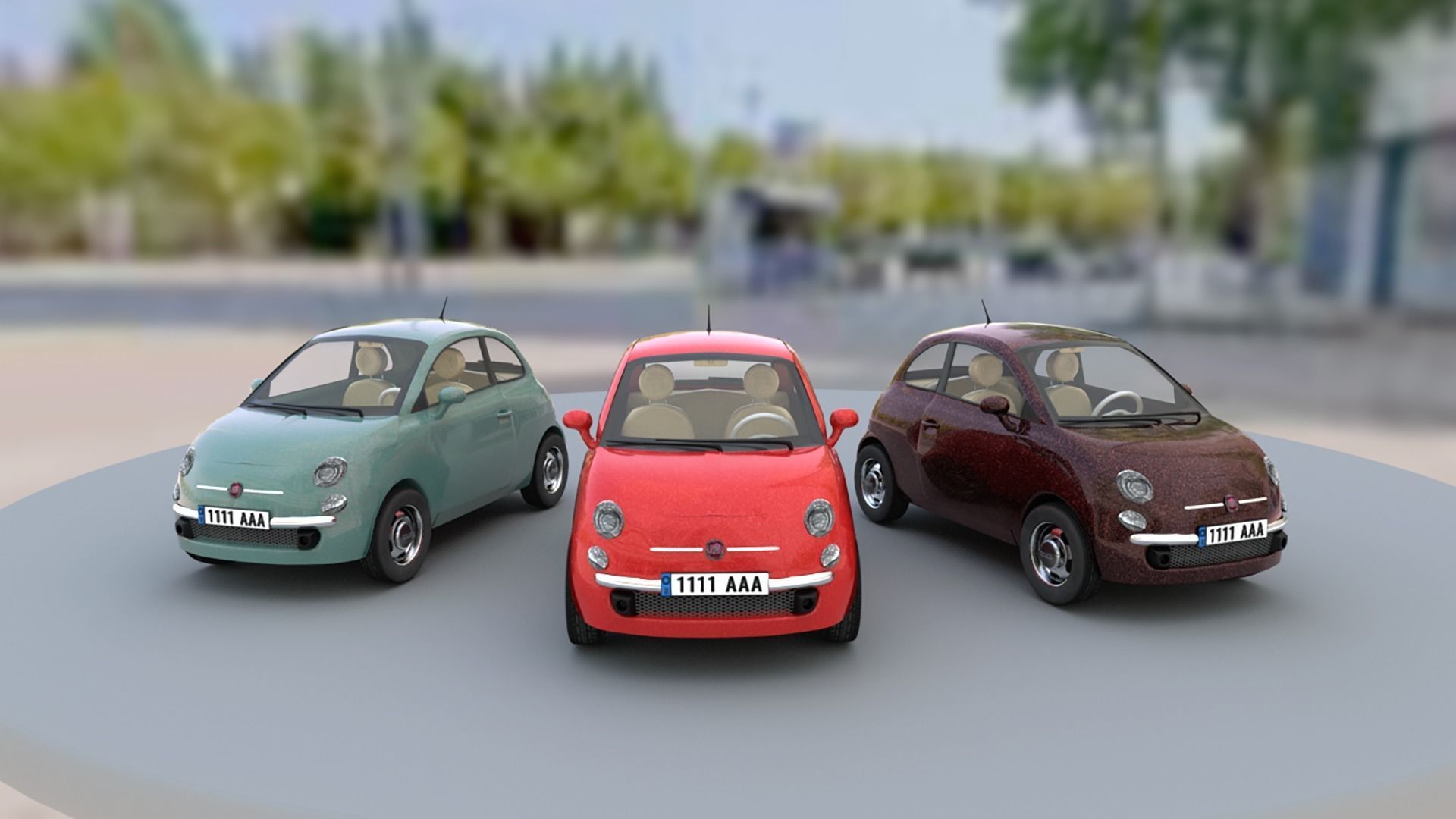 Vehicles pack Low-poly 3D model_15