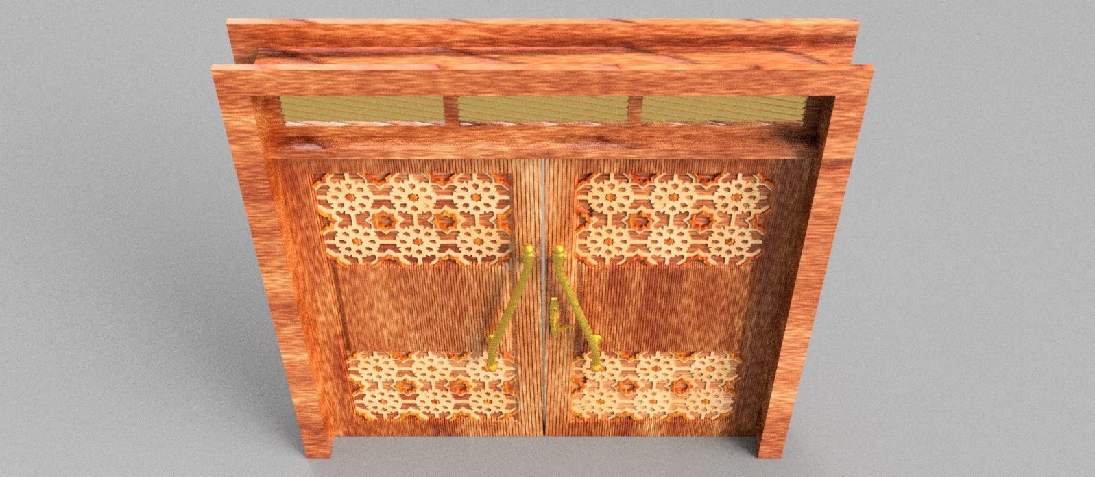 D4 Masjid door 3D model_2