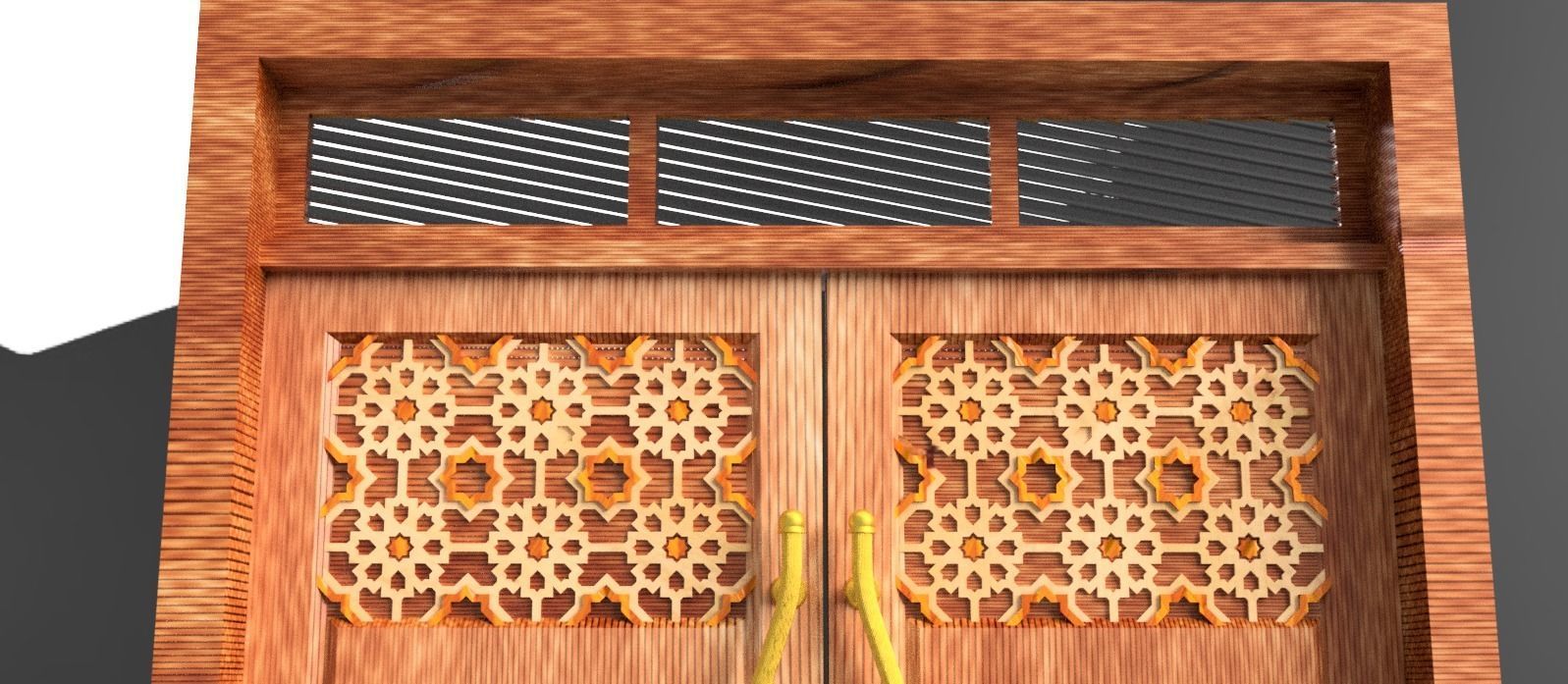 D4 Masjid door 3D model_3