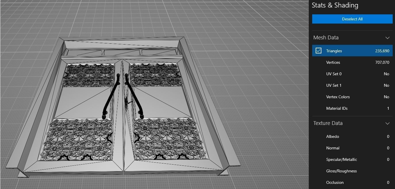 D4 Masjid door 3D model_5
