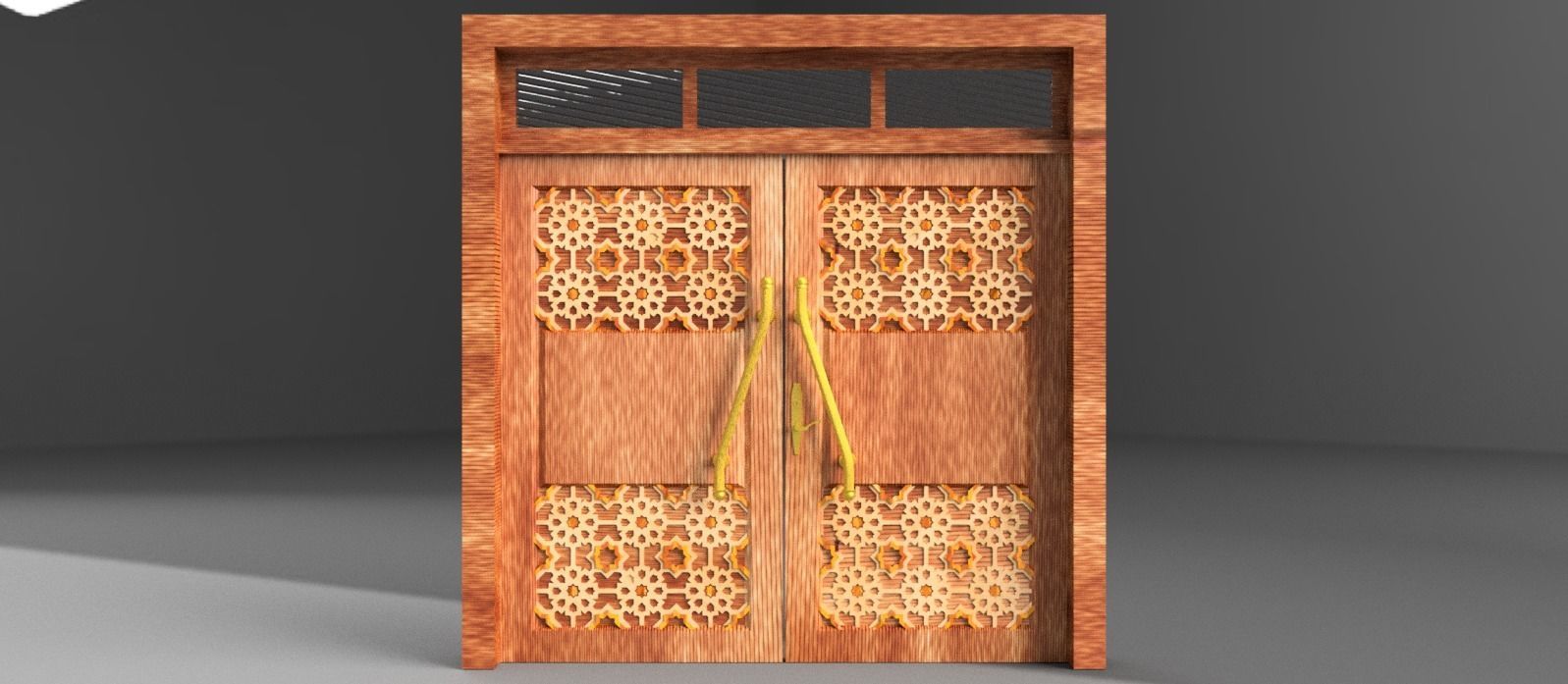 D4 Masjid door 3D model_1
