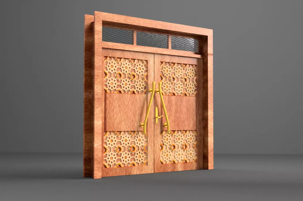 D4 Masjid door 3D model_0