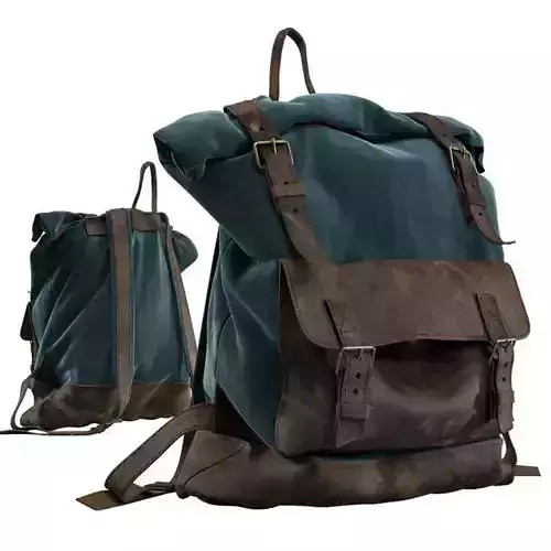 Rolltop backpac 3D model