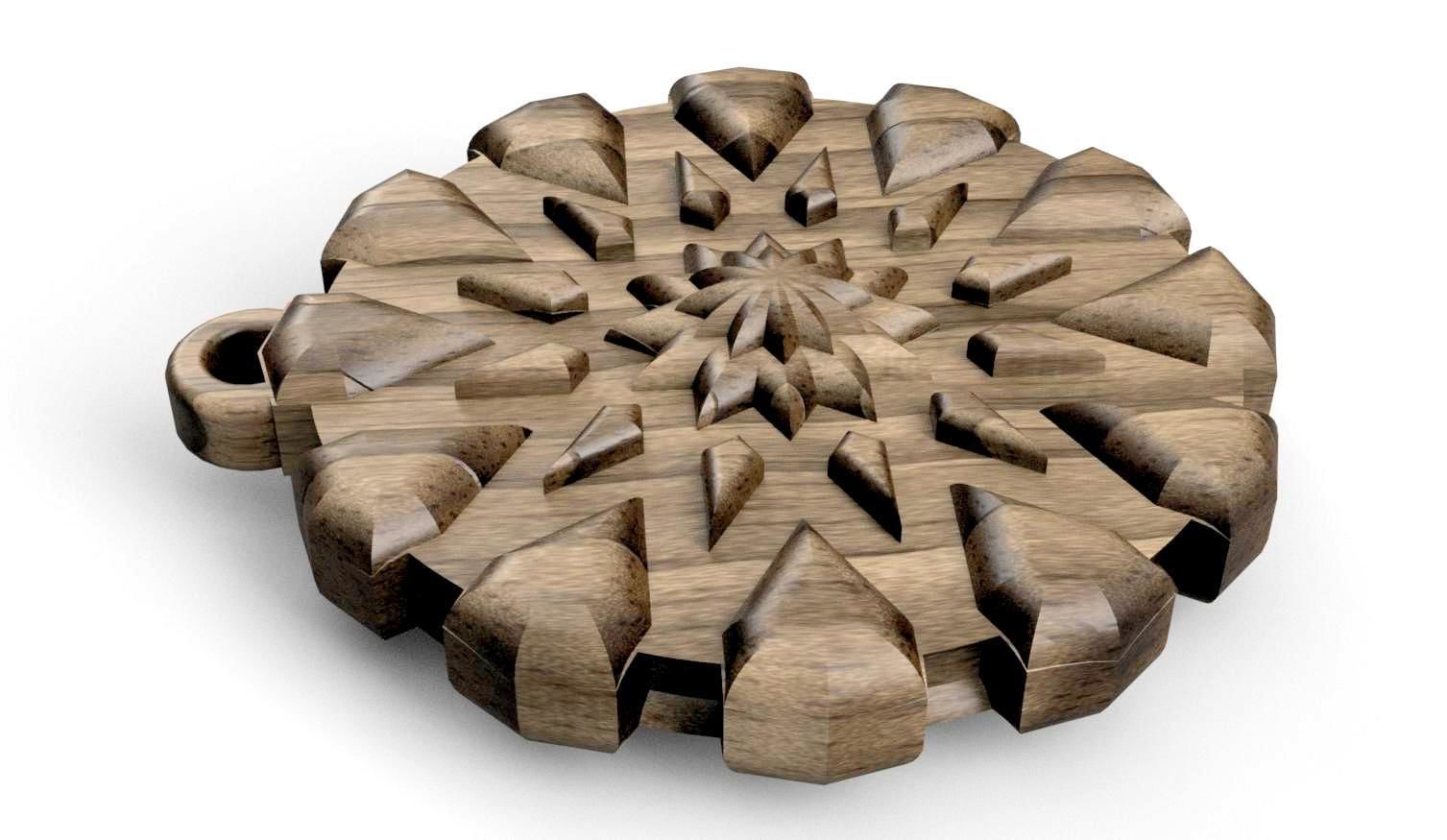 HM Shield Keychain 001 3D Printing  Model 3D print model_5