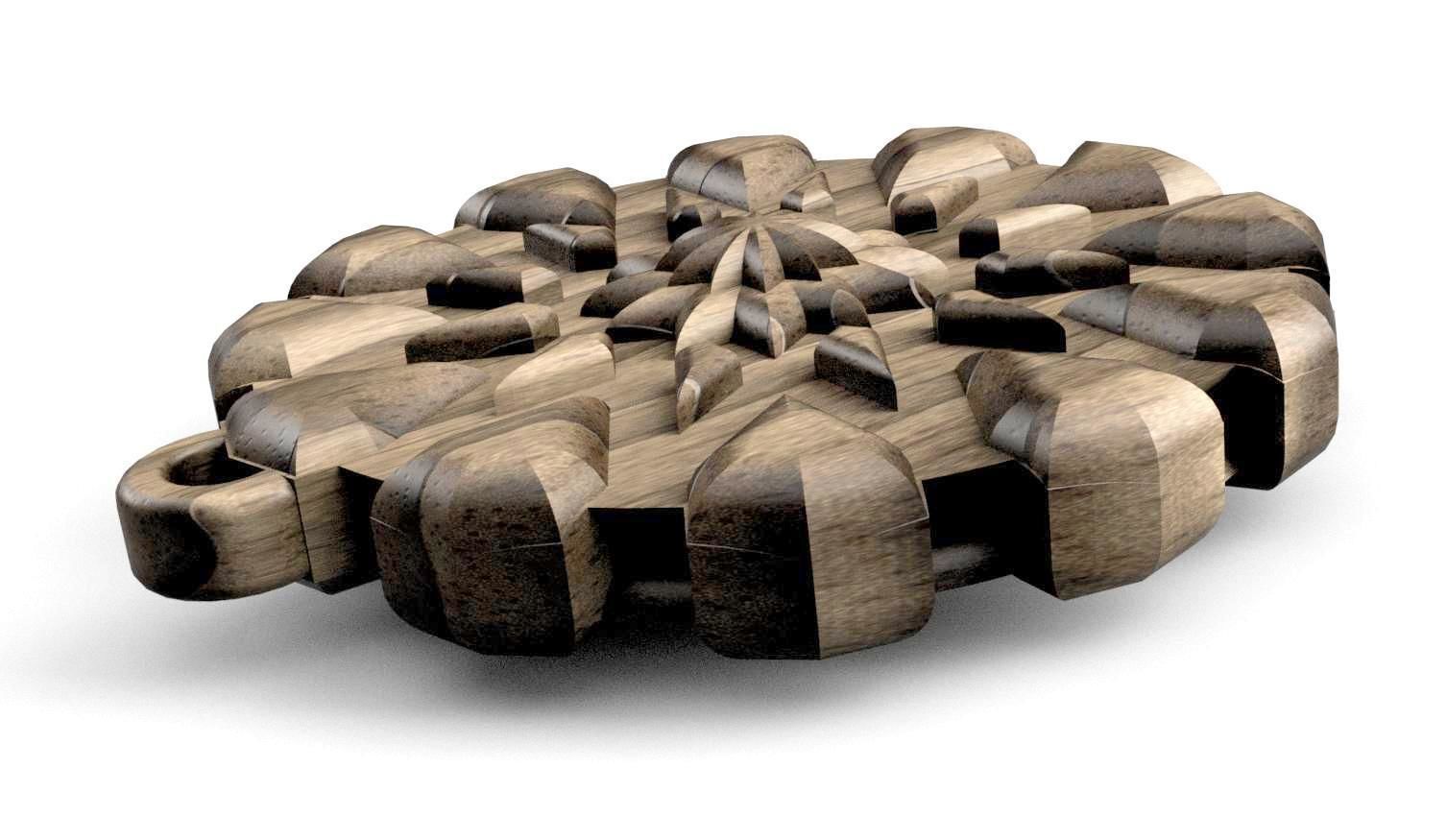 HM Shield Keychain 001 3D Printing  Model 3D print model_2