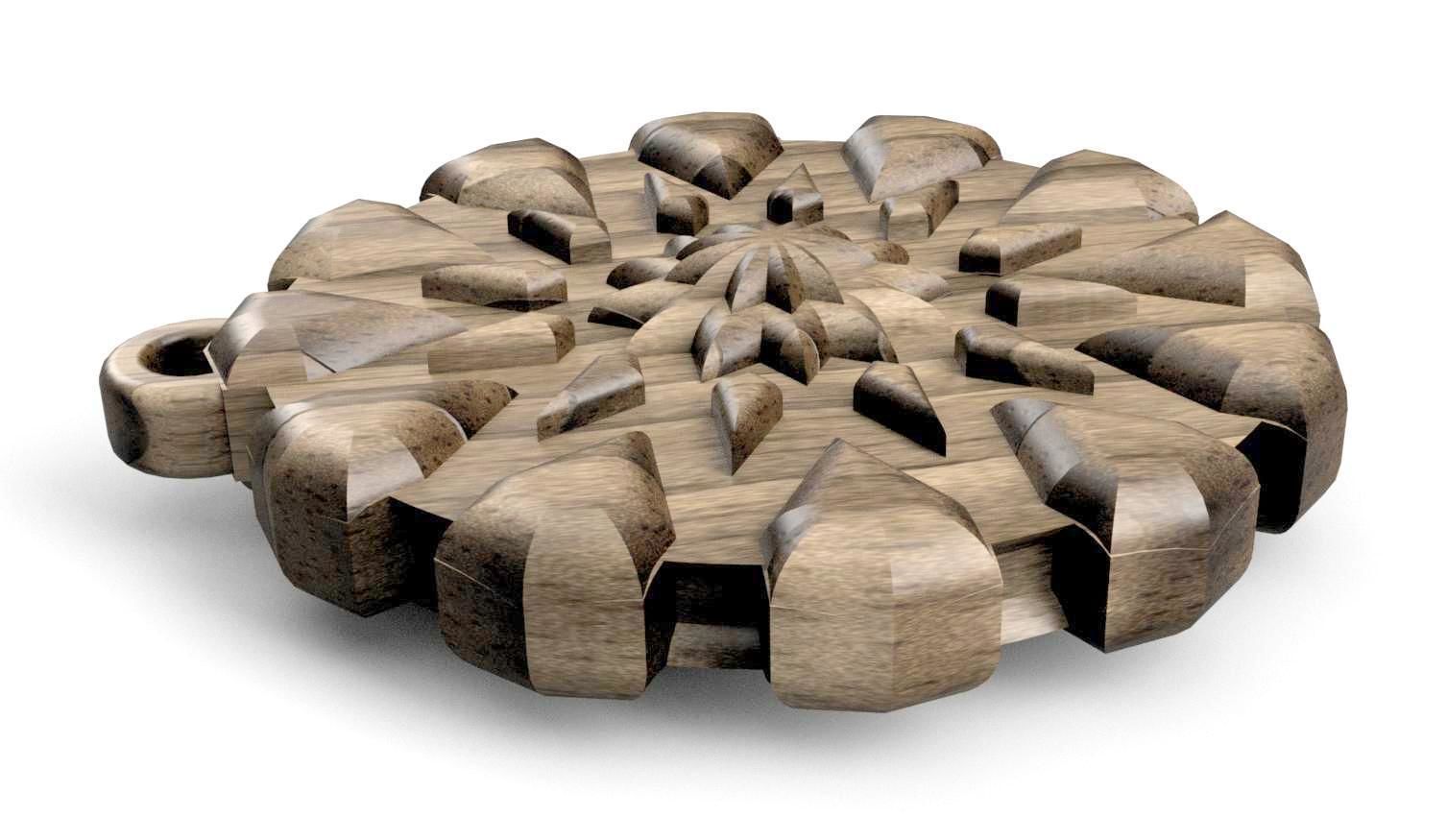 HM Shield Keychain 001 3D Printing  Model 3D print model_8