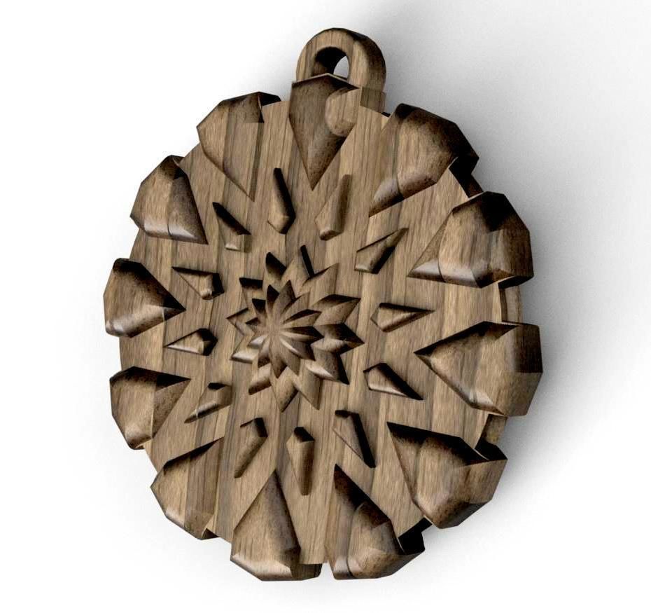 HM Shield Keychain 001 3D Printing  Model 3D print model_1