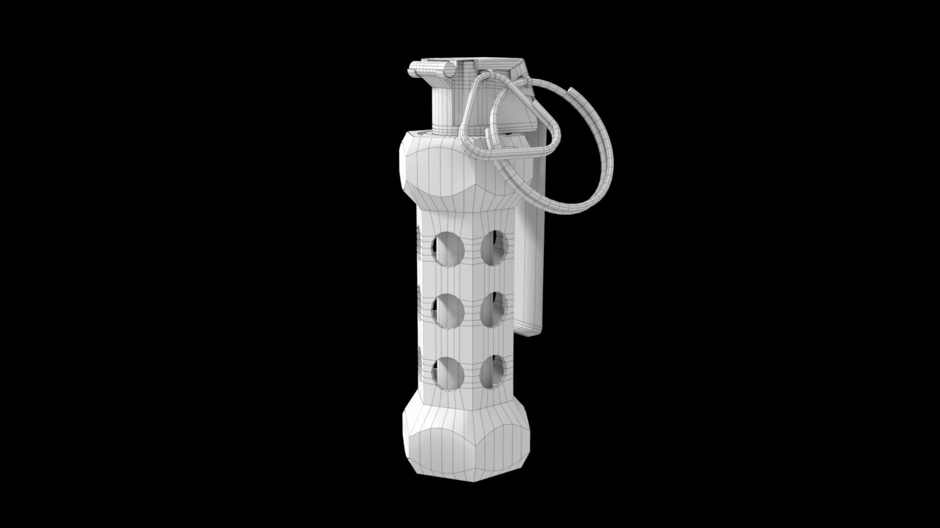 Flashbang Grenade 3D model_12