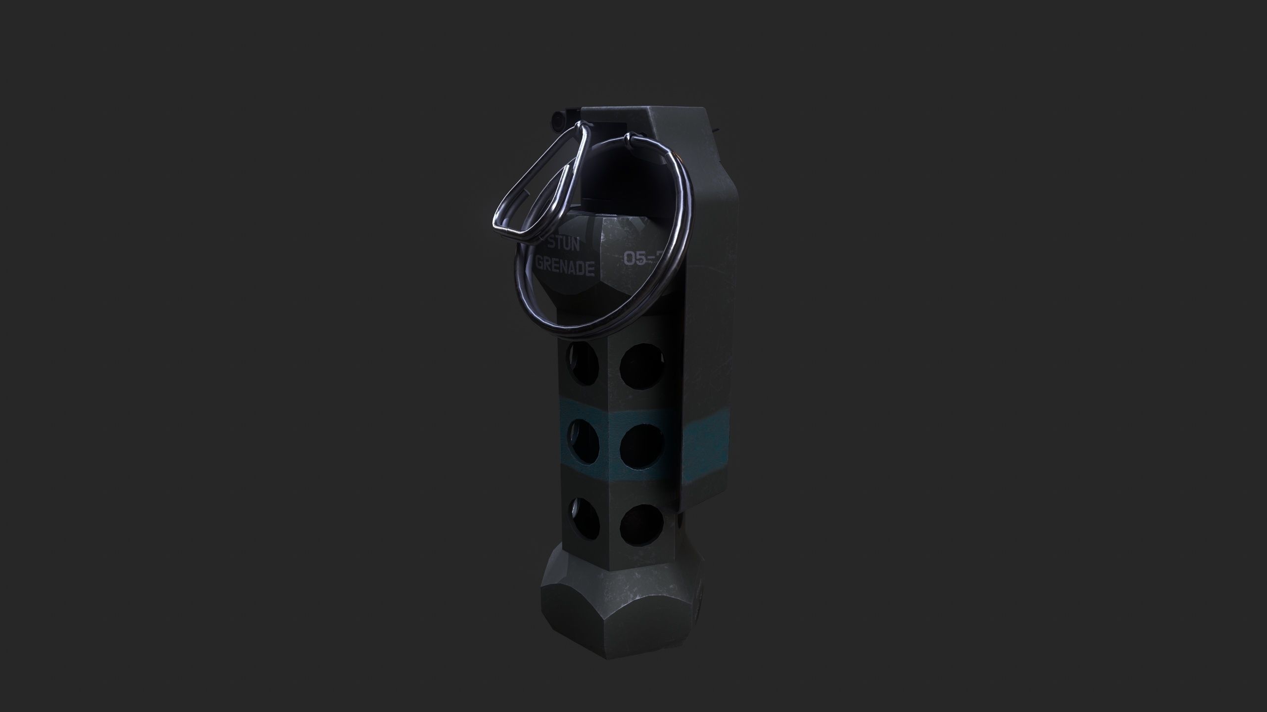 Flashbang Grenade 3D model_9