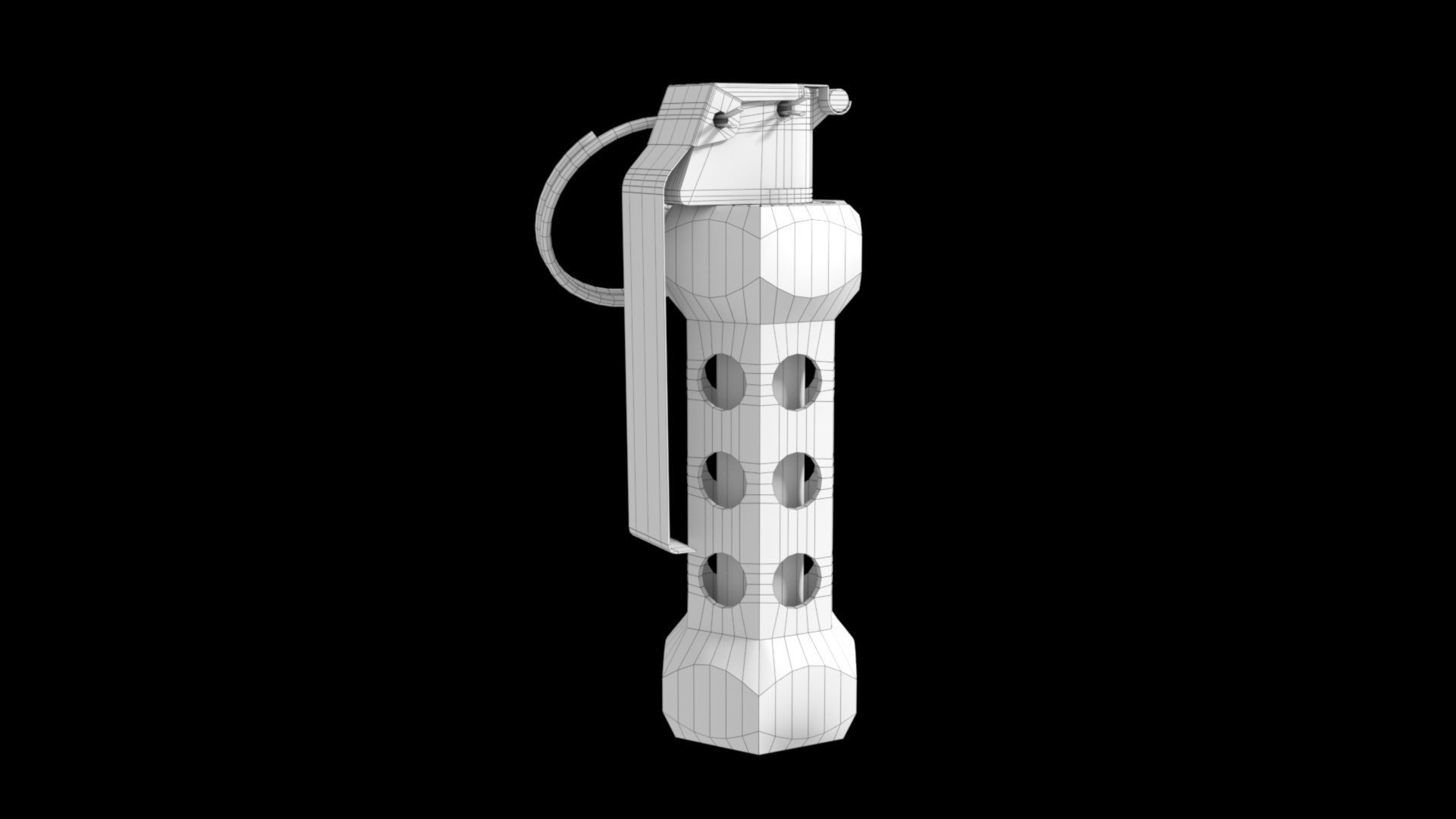 Flashbang Grenade 3D model_13