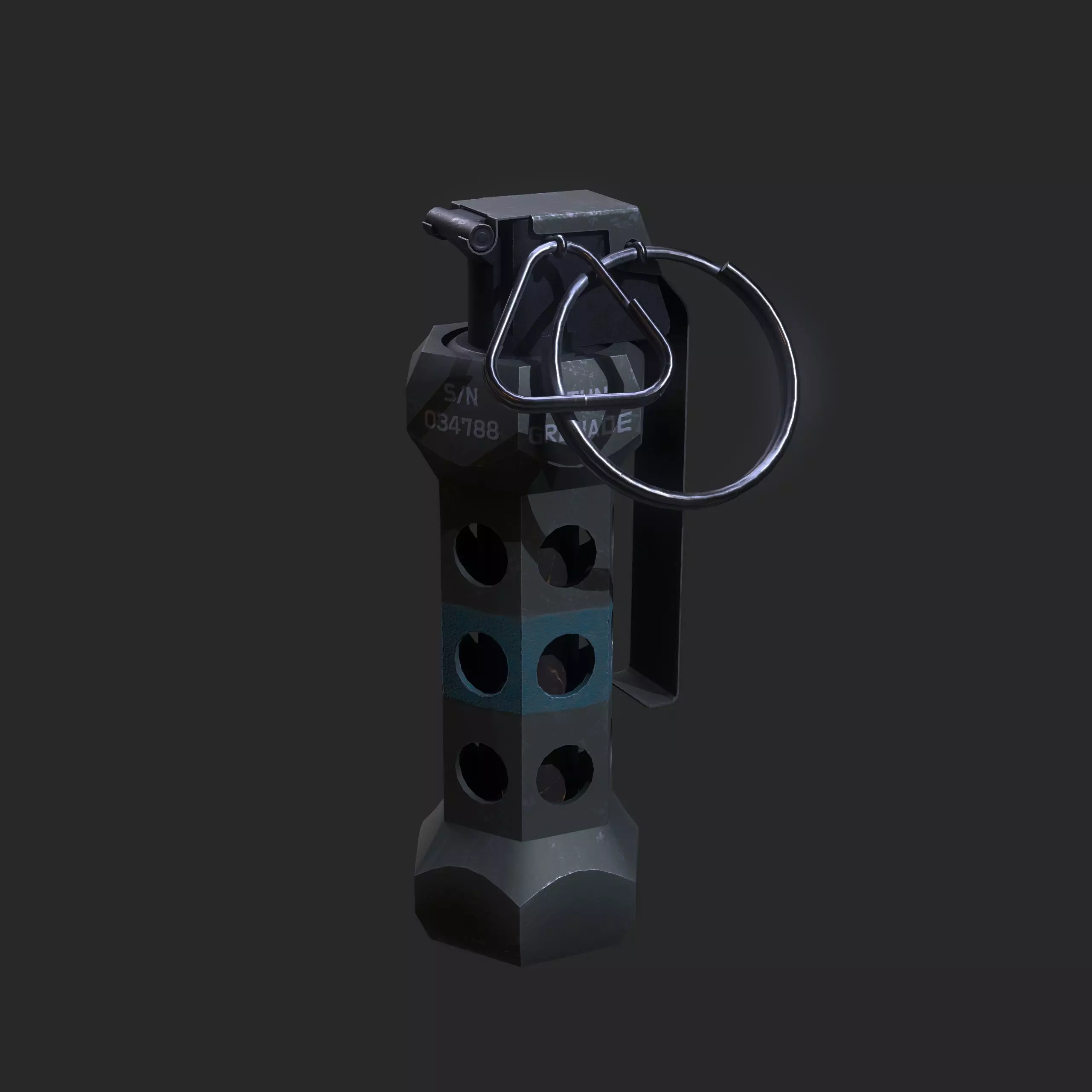 Flashbang Grenade 3D model_0