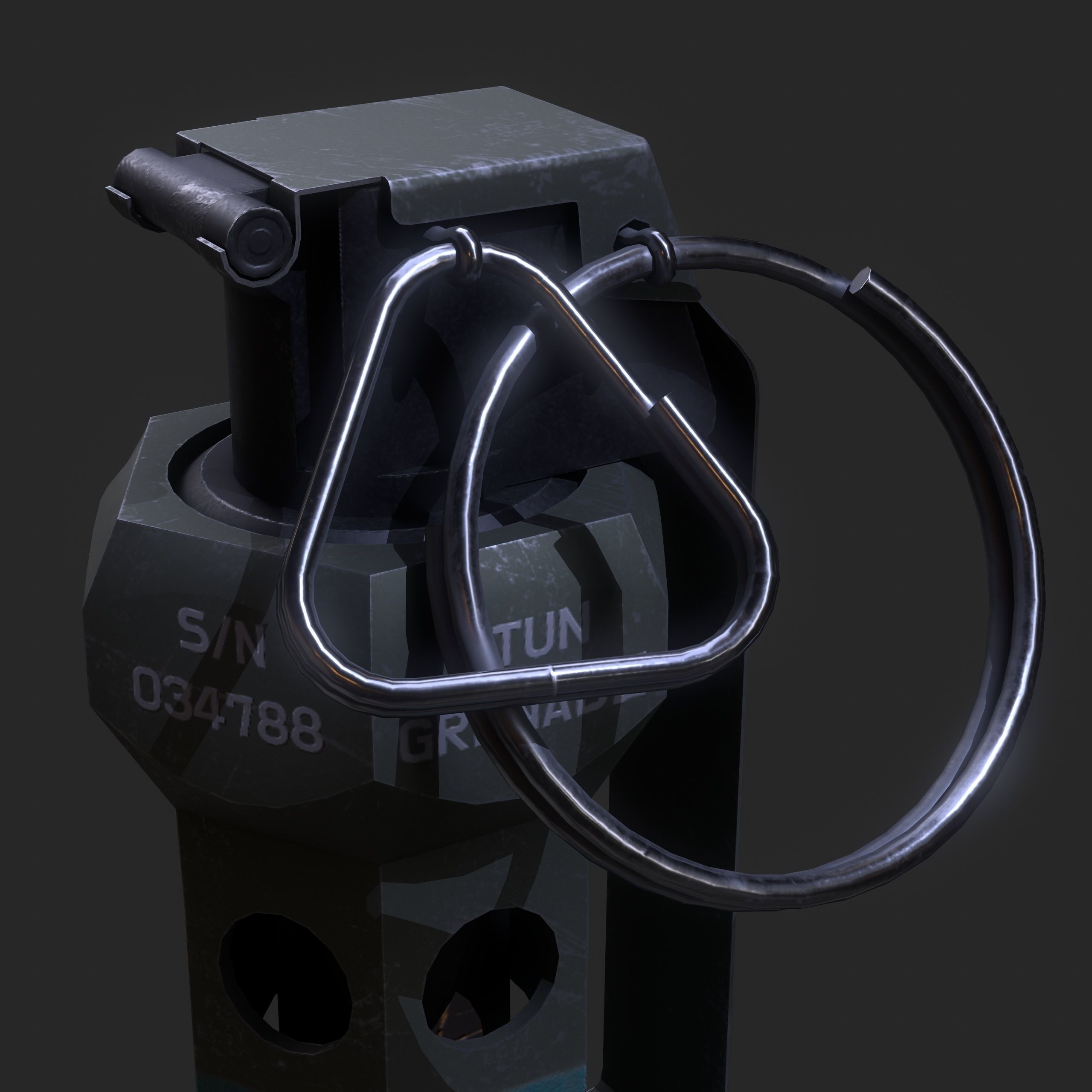 Flashbang Grenade 3D model_5