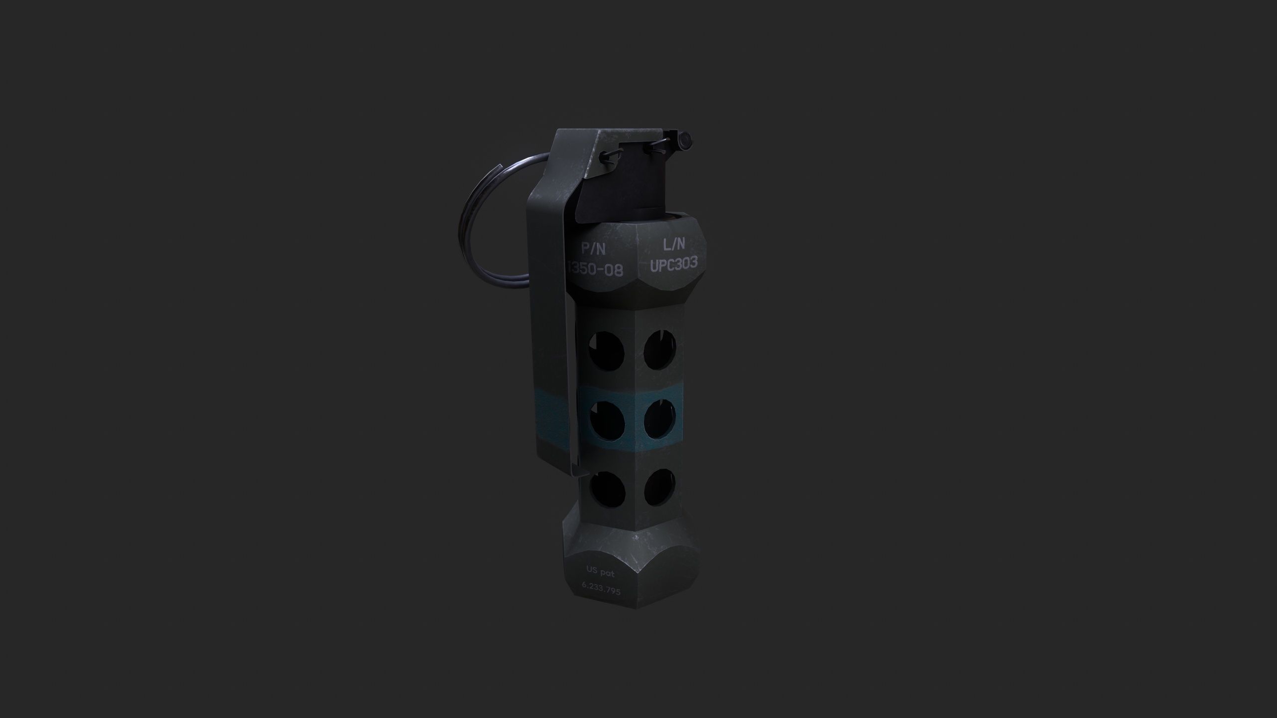 Flashbang Grenade 3D model_8