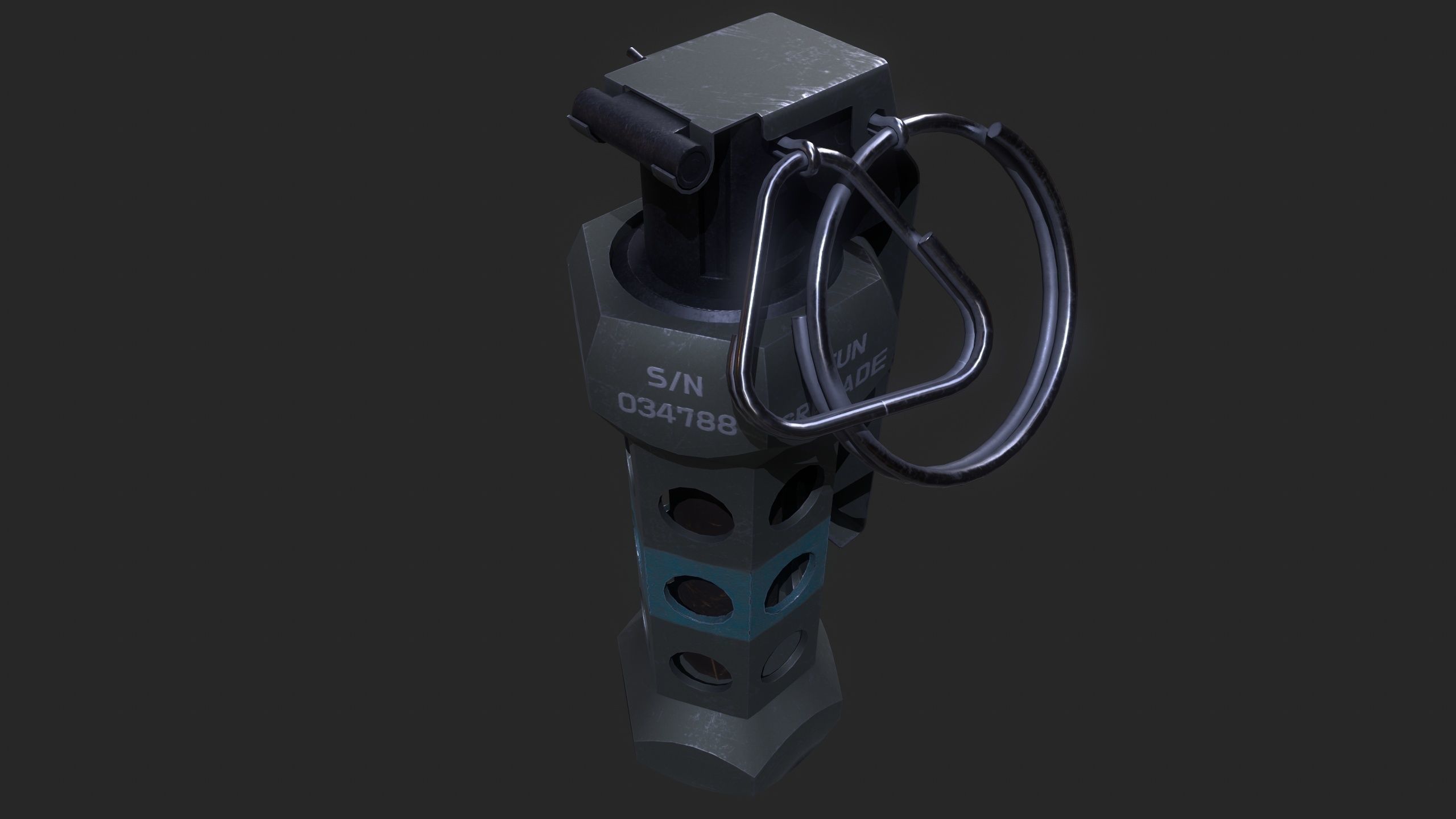 Flashbang Grenade 3D model_11