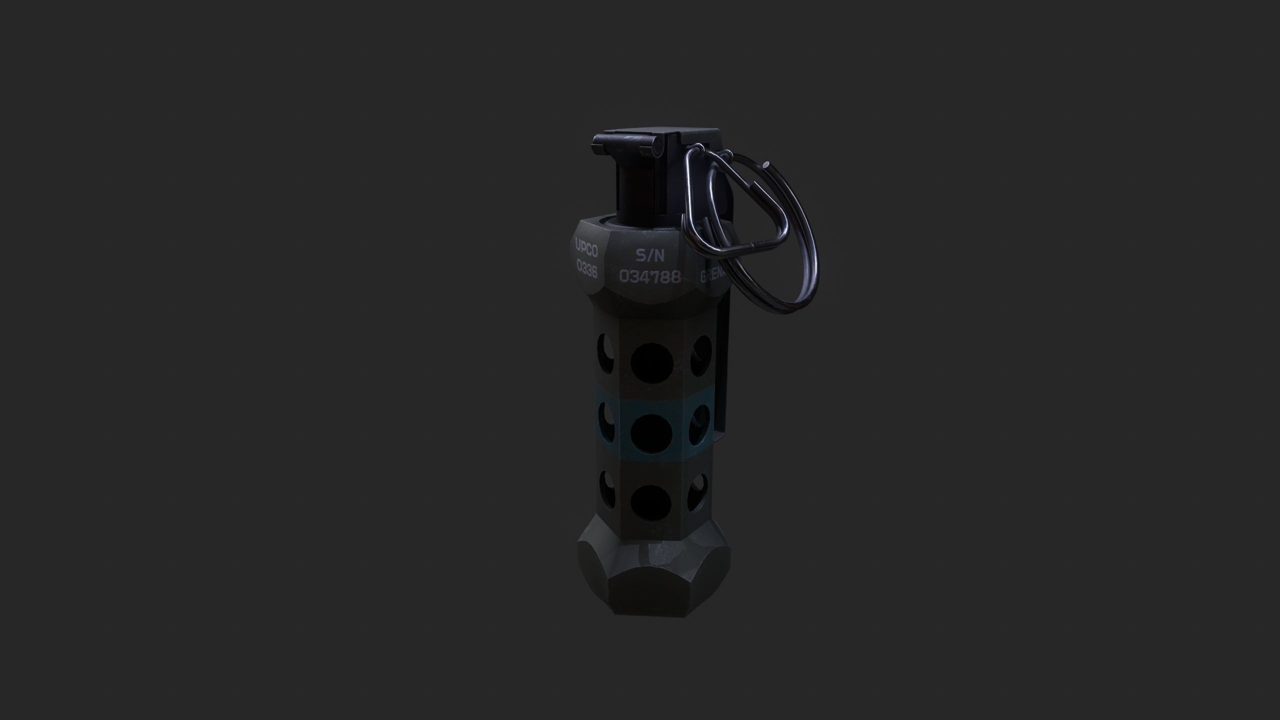 Flashbang Grenade 3D model_7